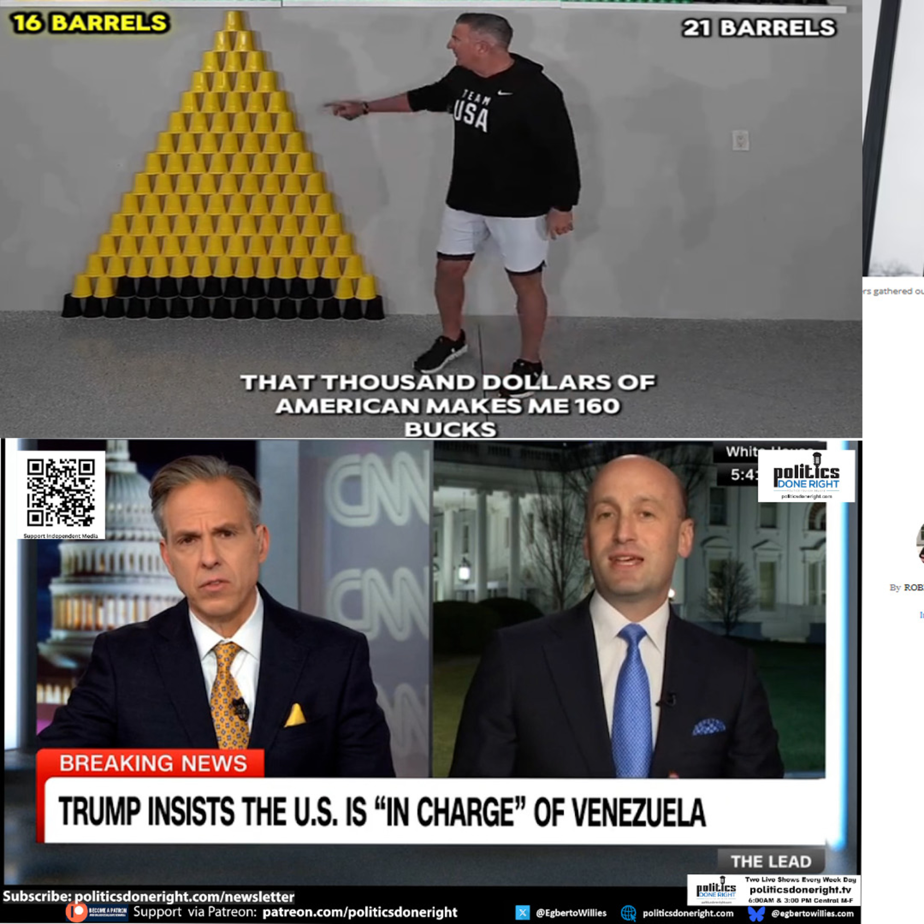 Venezuela Control, Corporate Oil Lies, and Trump’s Existential Threat to the Republic