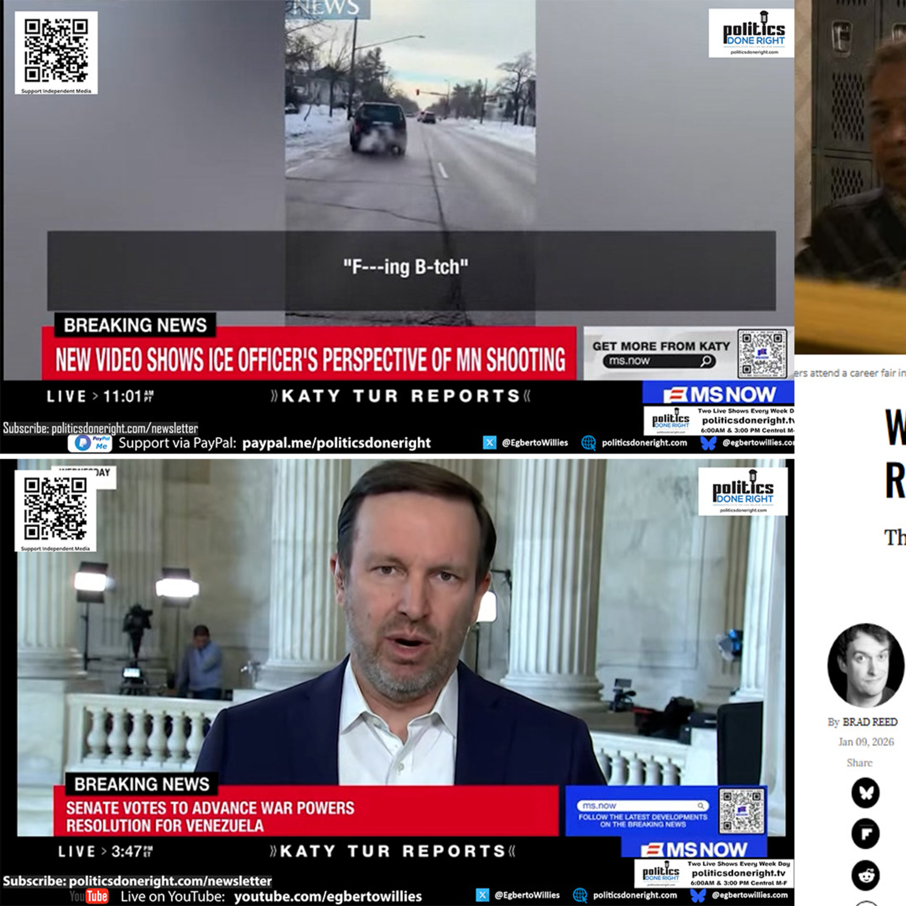 Explosive New ICE Killing Video, Trump’s Venezuela Oil Grab Allegations, & US Jobs Report
