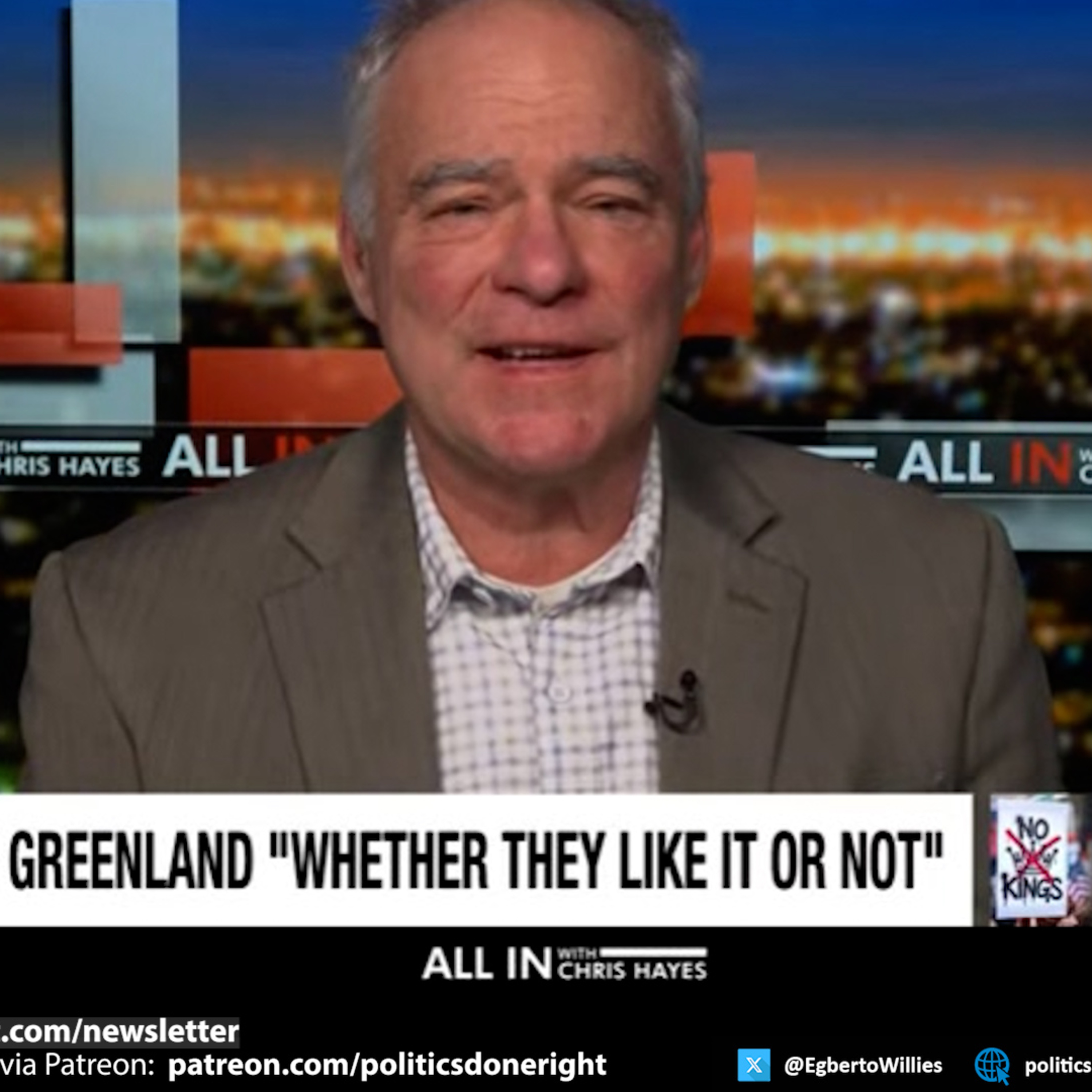 U.S. Senator to Trump on seizing Greenland: Not going to be the easy way or hard way. It's no way.