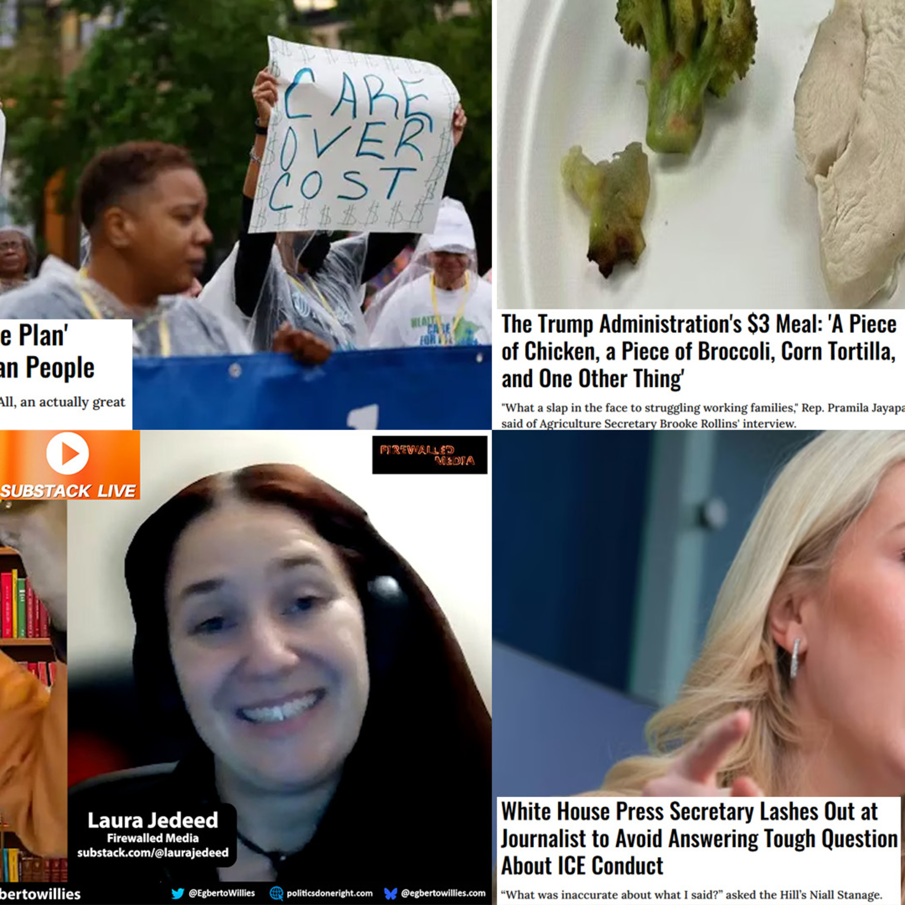 ICE Chaos, Press Intimidation, Fake Healthcare, and Trump’s $3 Meal Insult to Working America