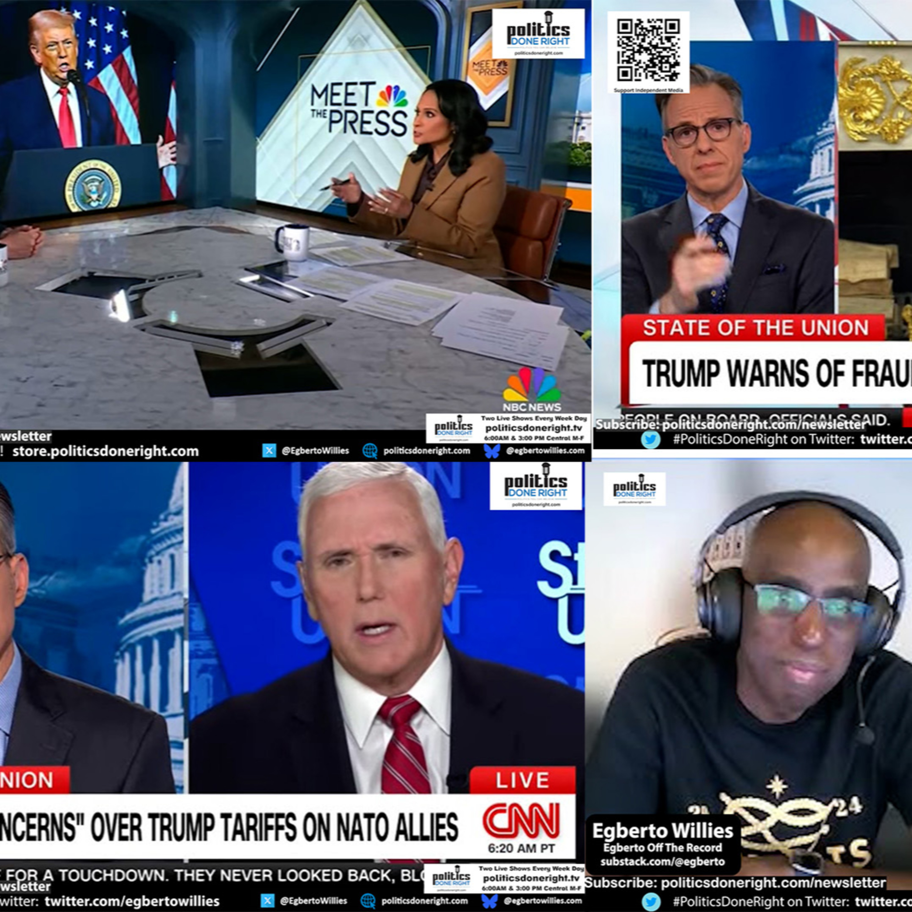 Greenland as America’s Crimea? Welker vs Bessent, Trump Fraud, Pence & MLK’s Radical Legacy