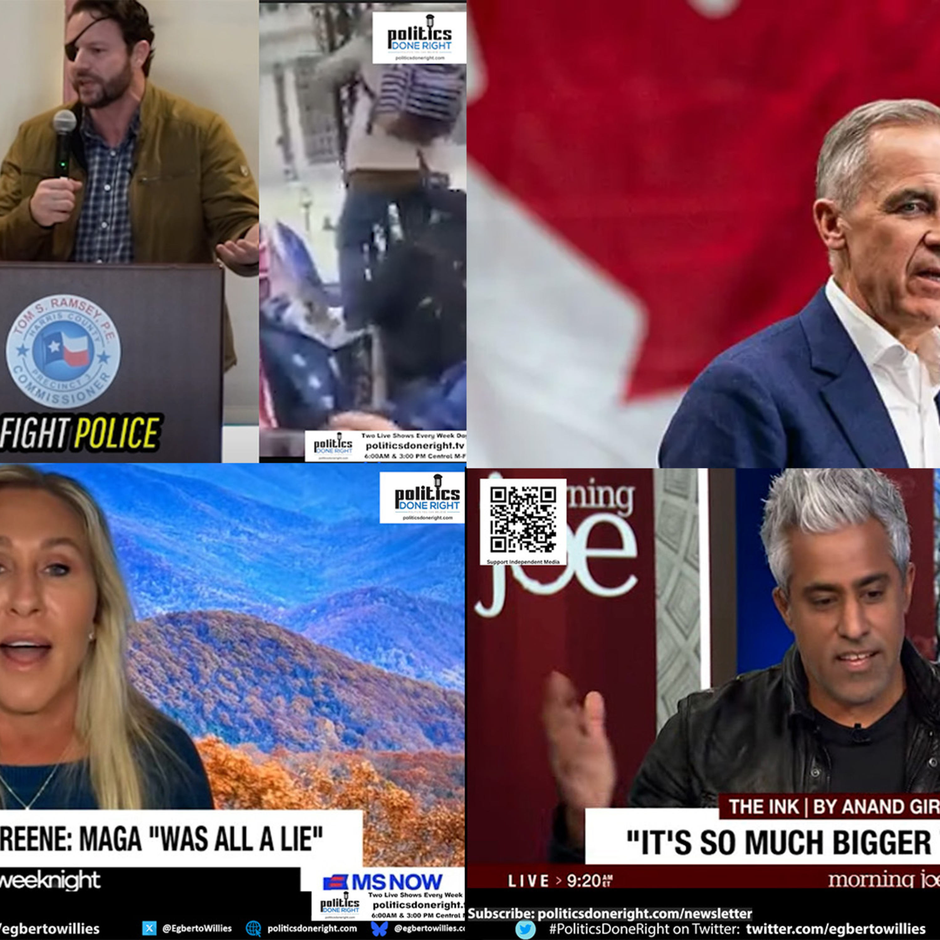 Greene Admits MAGA Was Fake, Epstein Emails Reveal Elites, Crenshaw Backfires, Canada Moves On