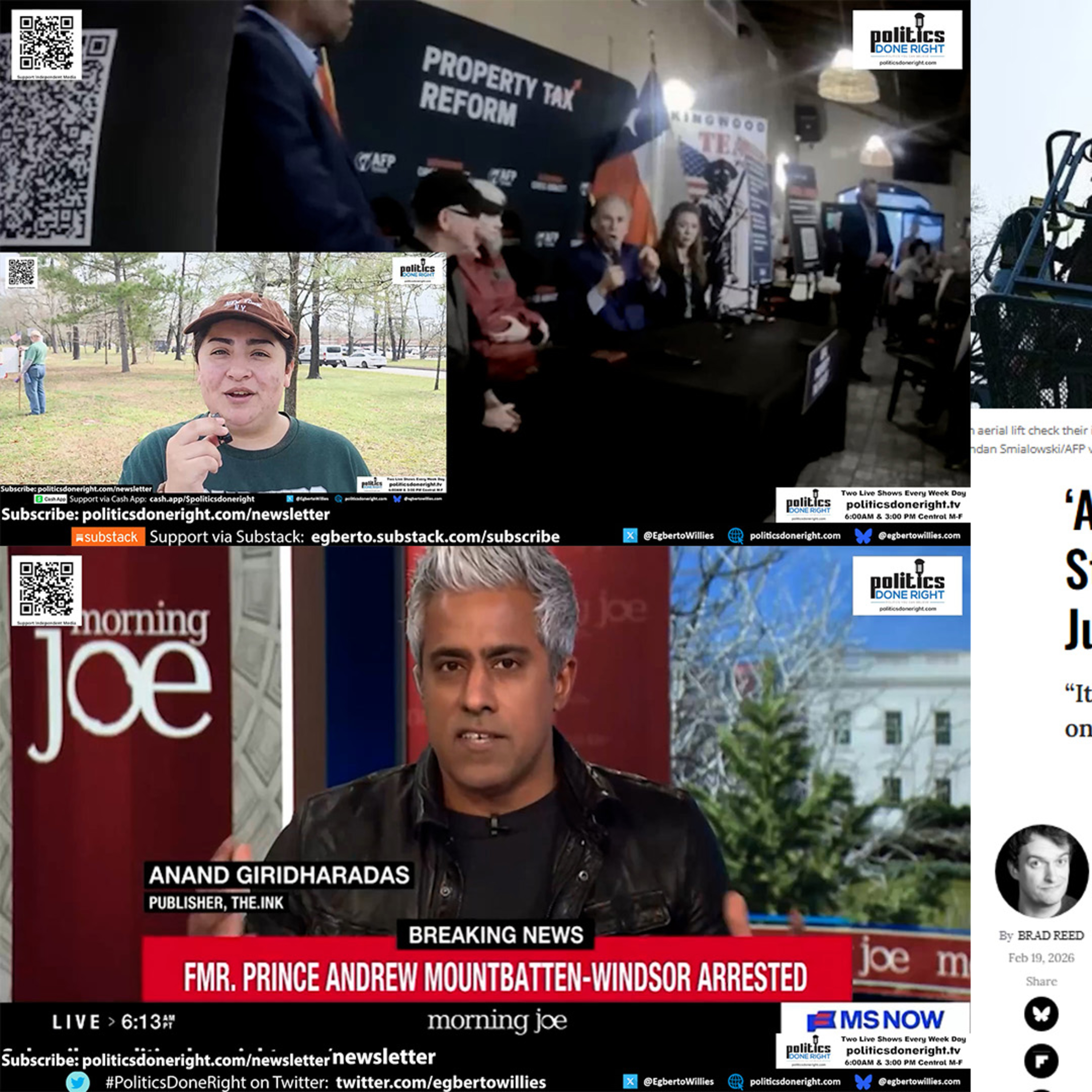 Texas Activist Confronts Governor, Epstein Class Exposed, Trump DOJ Banner Sparks Outrage