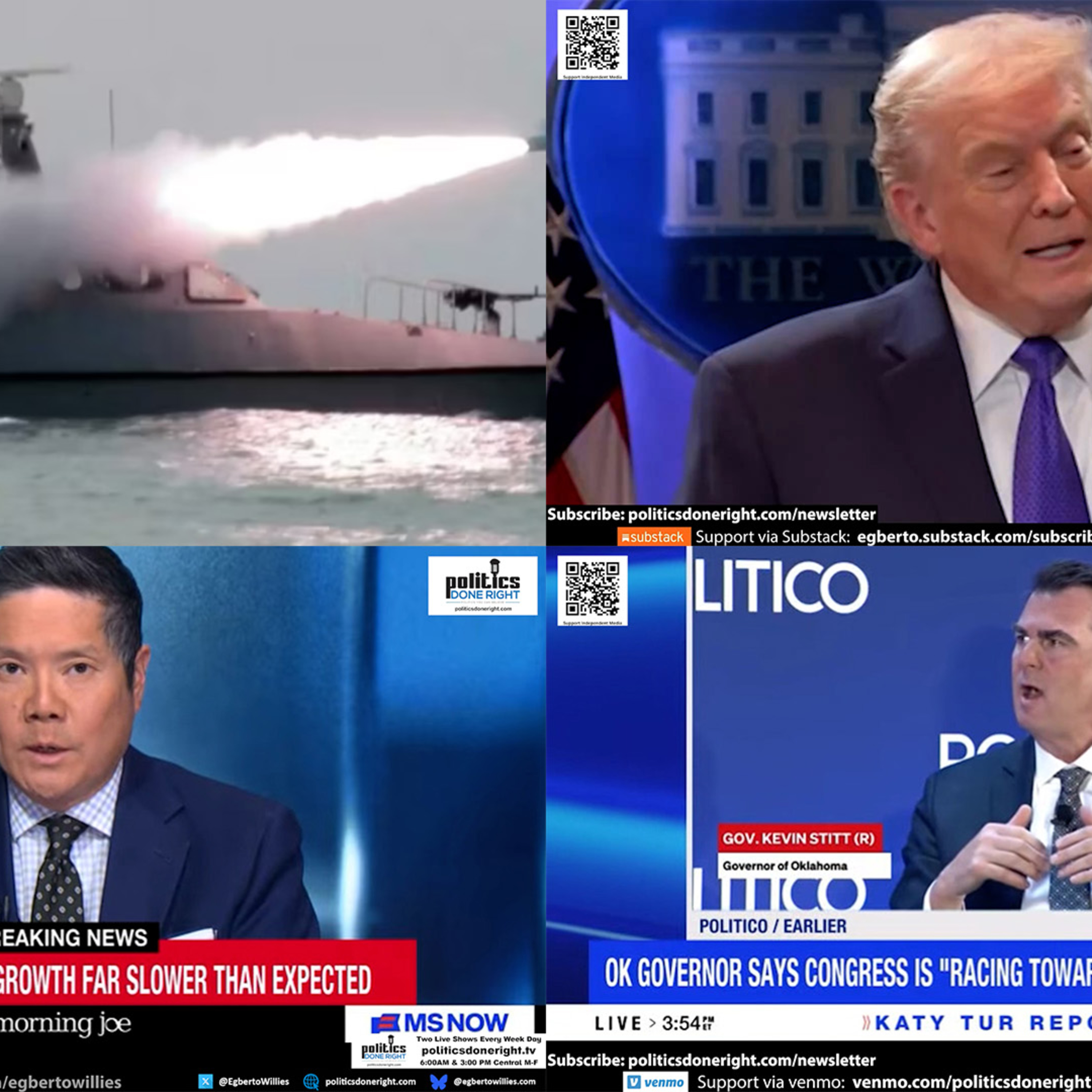 Trump Meltdown as SCOTUS Crushes Tariff Power, Economy Slows, GOP in Crisis, Iran Strike Risk Looms