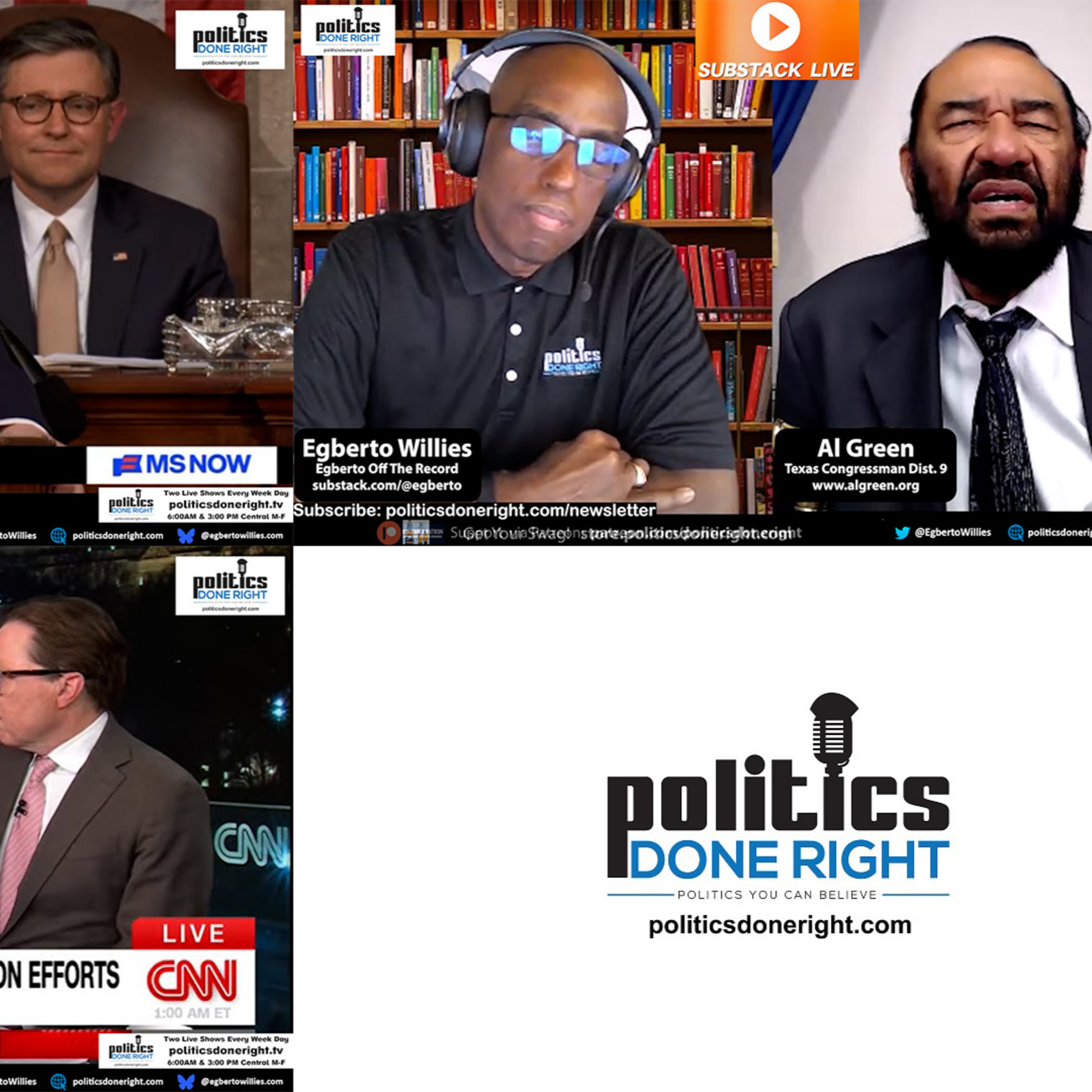 Tariff Tax Shift, Al Green Protest Fallout & CNN’s Racism Problem Exposed