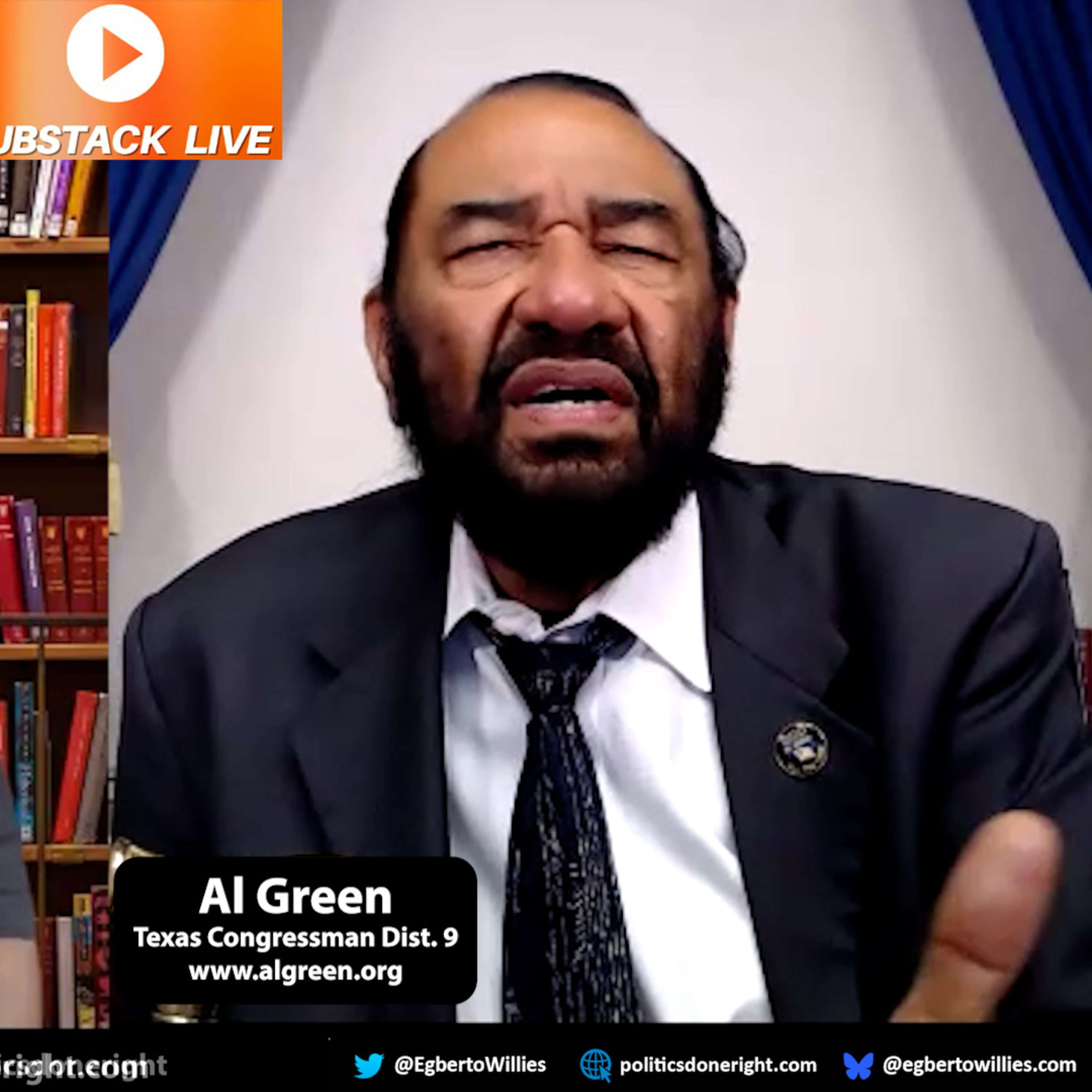 Escorted Out from SOTU but Unbowed: Al Green on Racism, Wall Street, and Reelection