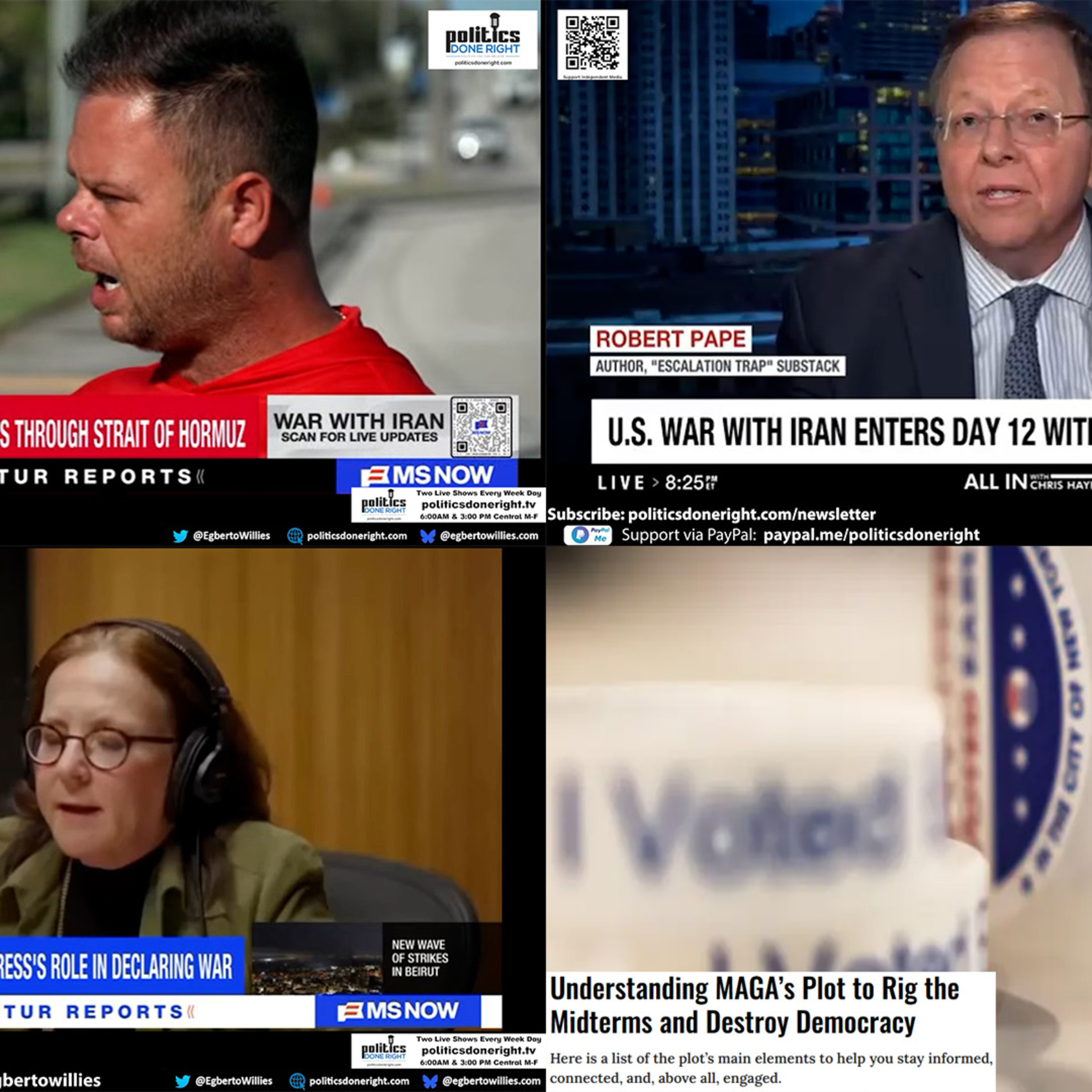 Iran Escalation Trap, MAGA Regret, Constitution Clash on War Powers, Midterm Plot Exposed
