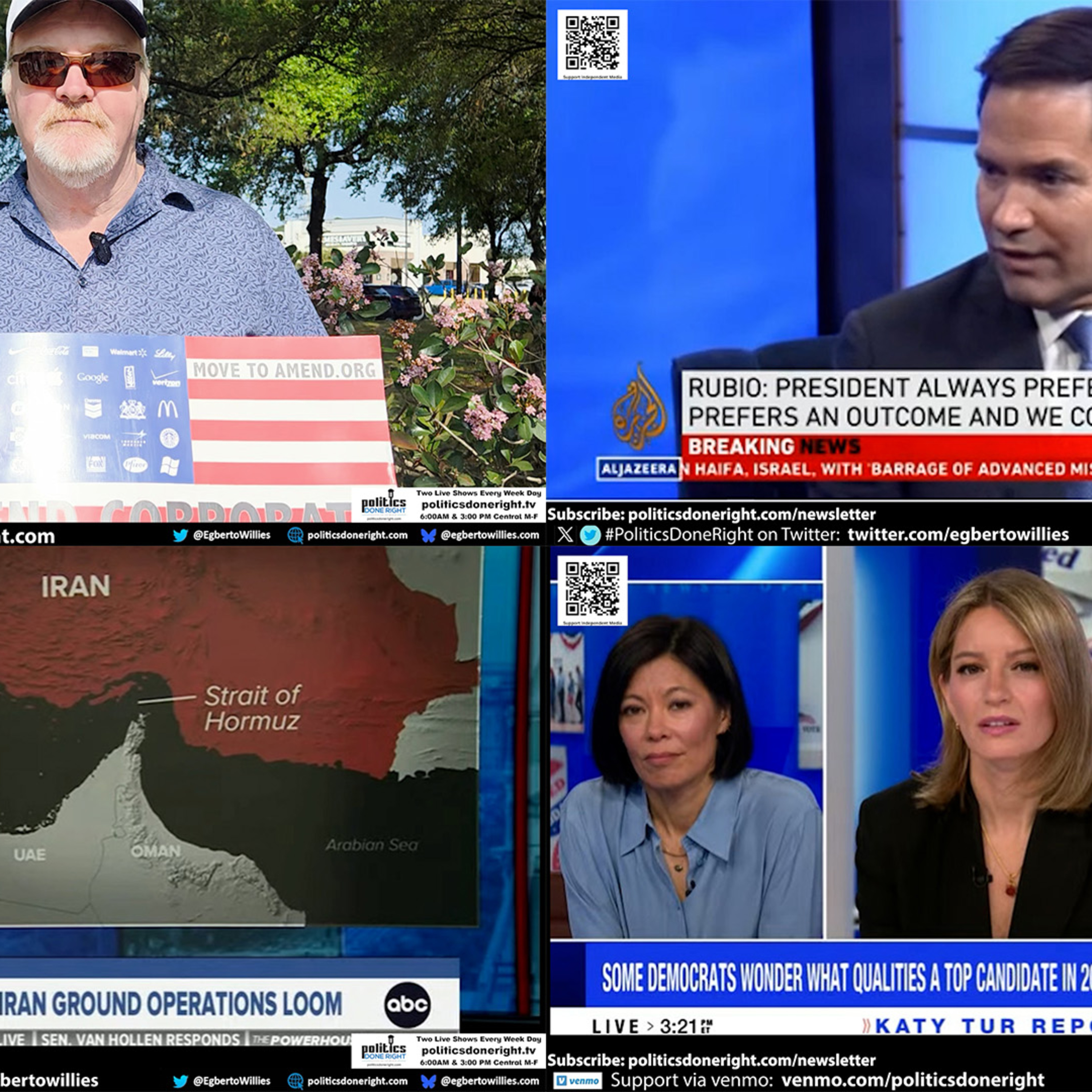 Cognitive Dissonance, Iran War Risk, Rubio Irony & #NoKings Movement Challenge U.S. Myths
