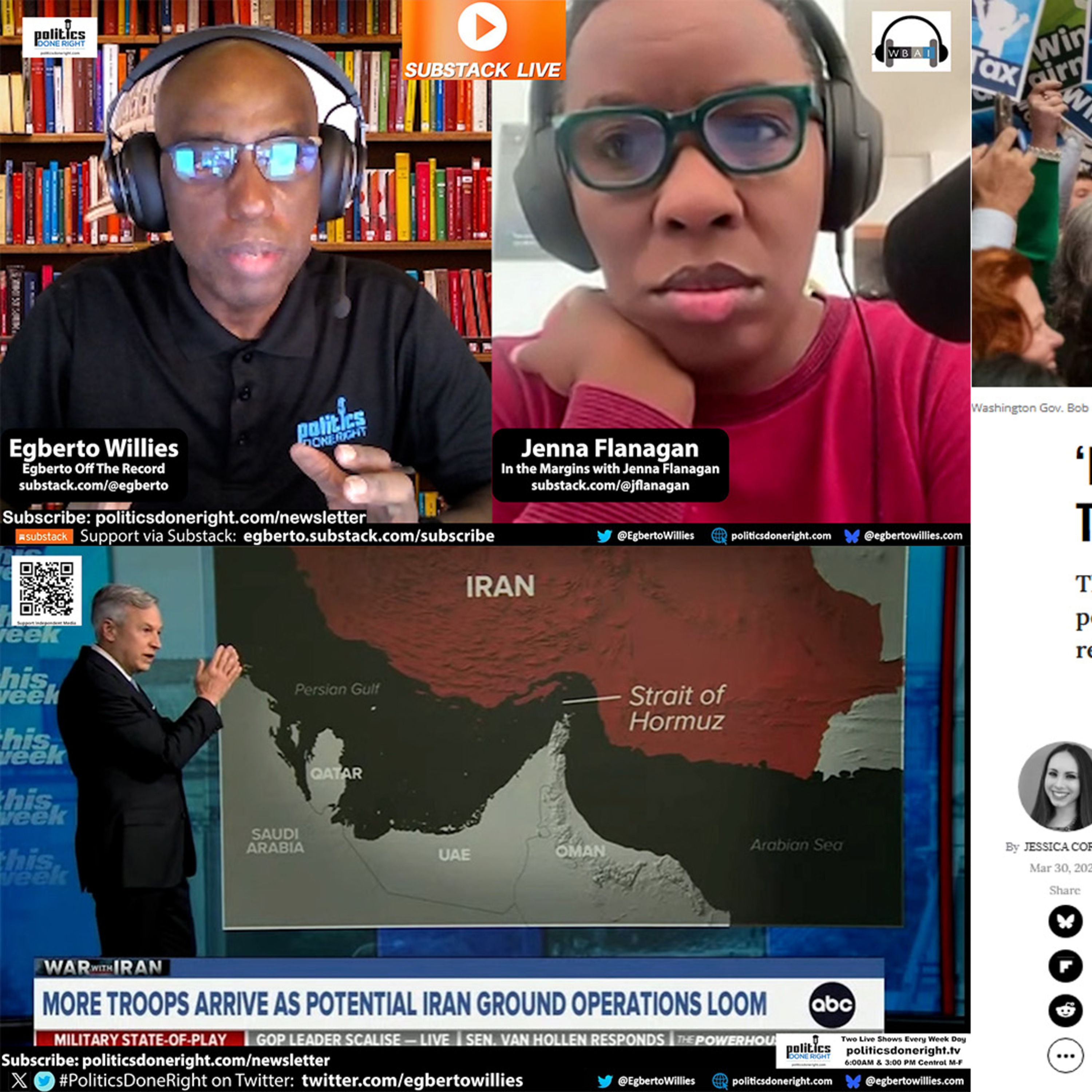 Iran War Risks, Cuba Oil Moves, #NoKings Rising, and Millionaires Tax Shift Power