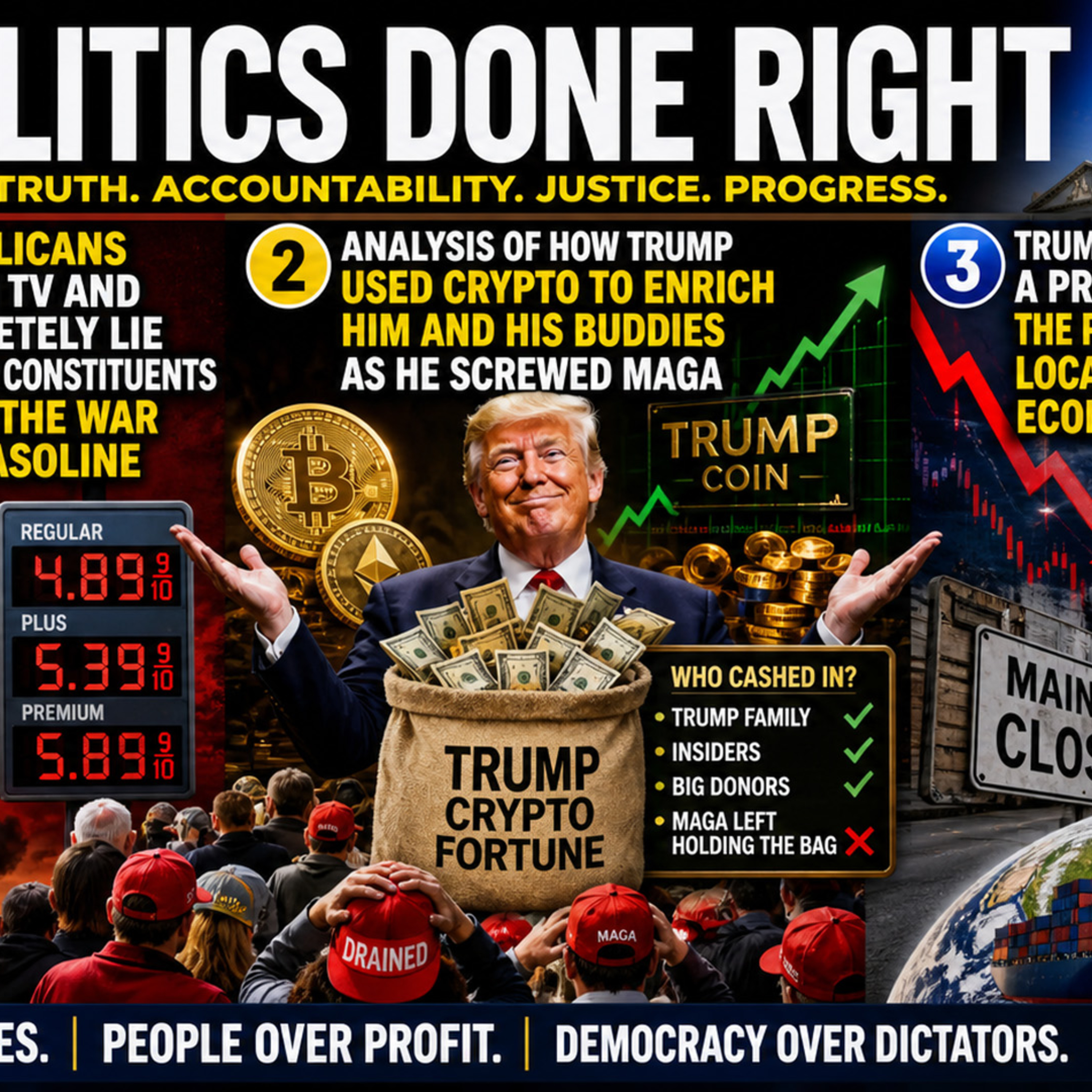 Working-Class Party, GOP Gas Lies & $6 Trillion Wars Shake Politics Done Right