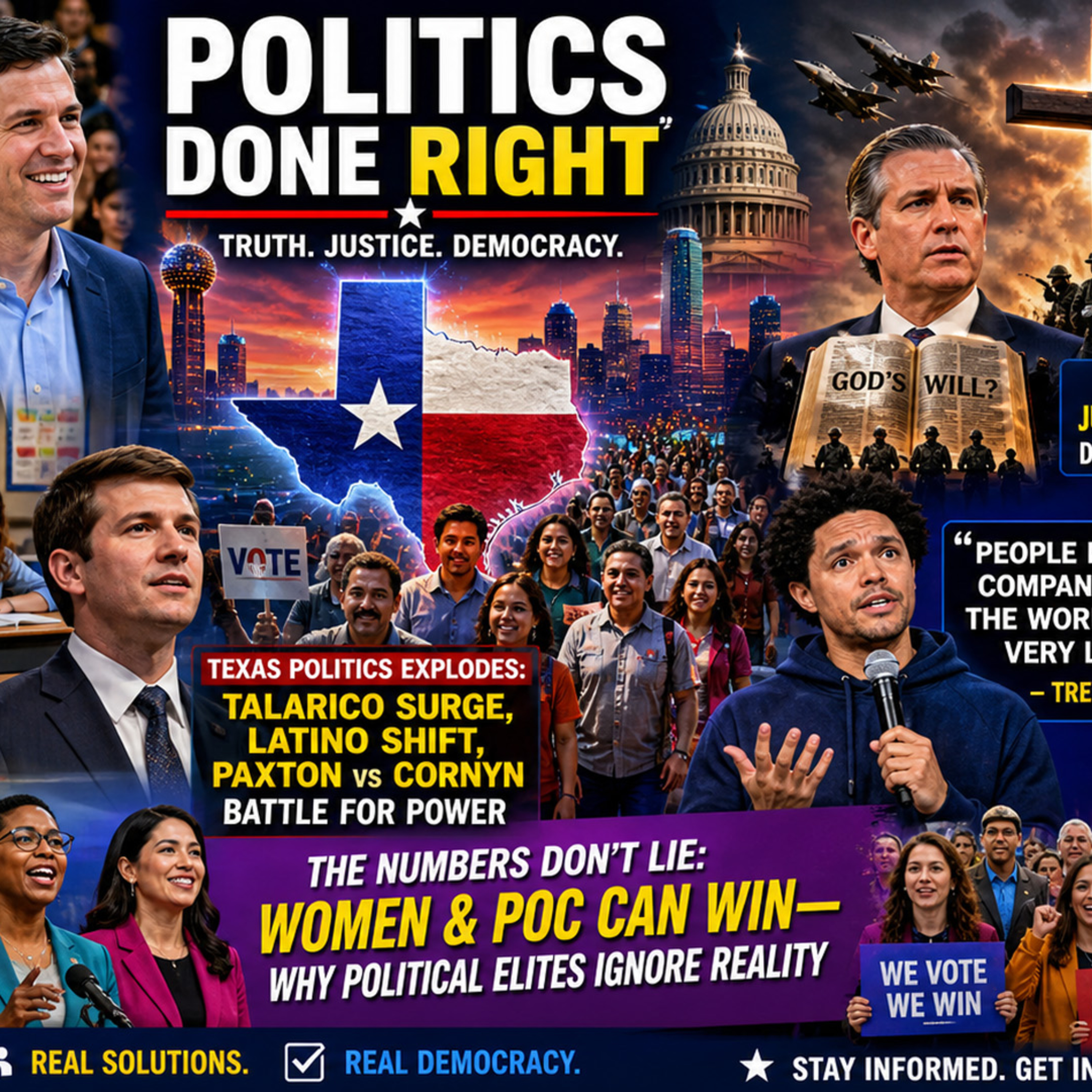 Texas Politics Erupts: Schools Fight, Latino Shift, Trump War Rhetoric & Winning Math Ignored
