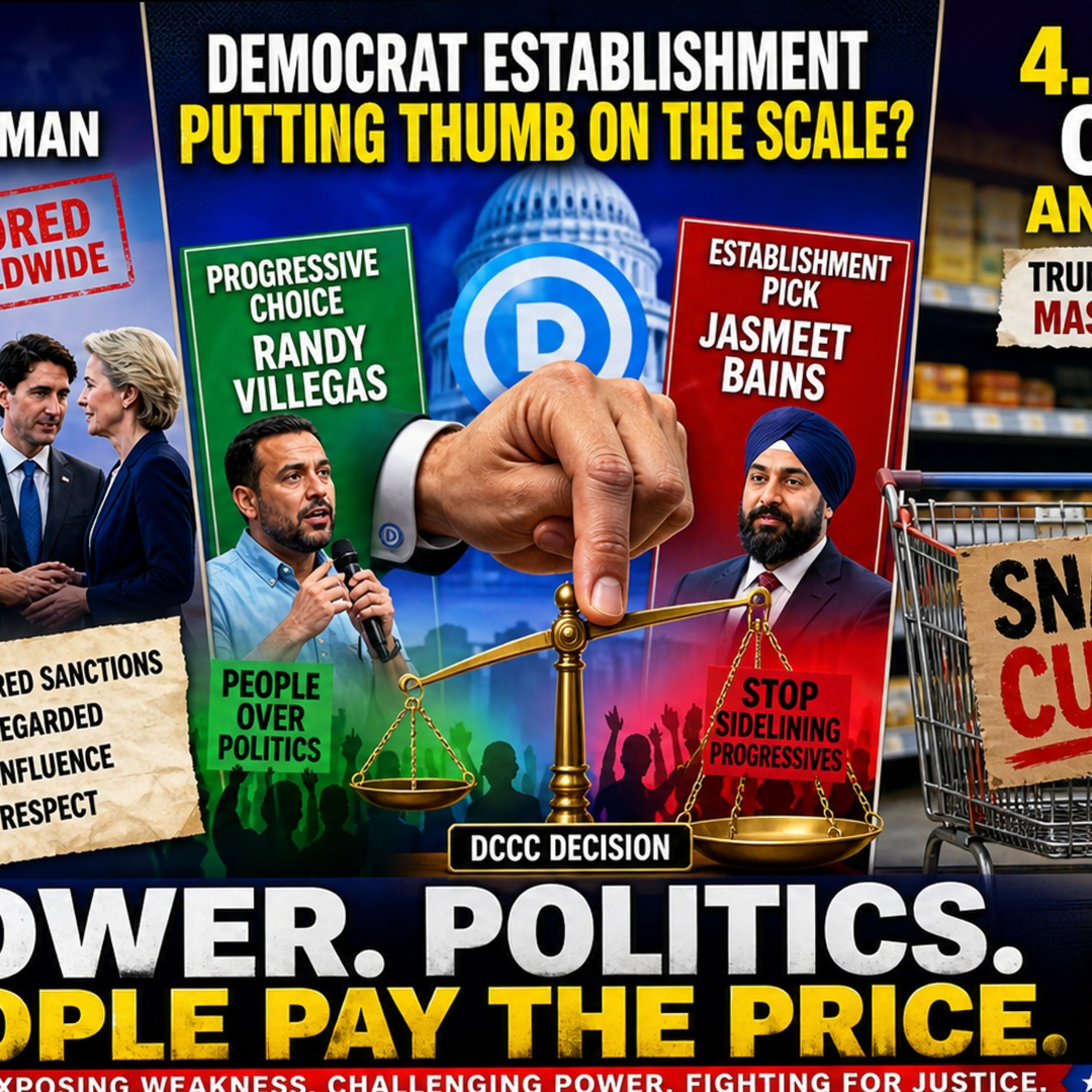 Trump Weakness Exposed, DCCC Blocks Progressives, 4.3M Lose SNAP in GOP Agenda