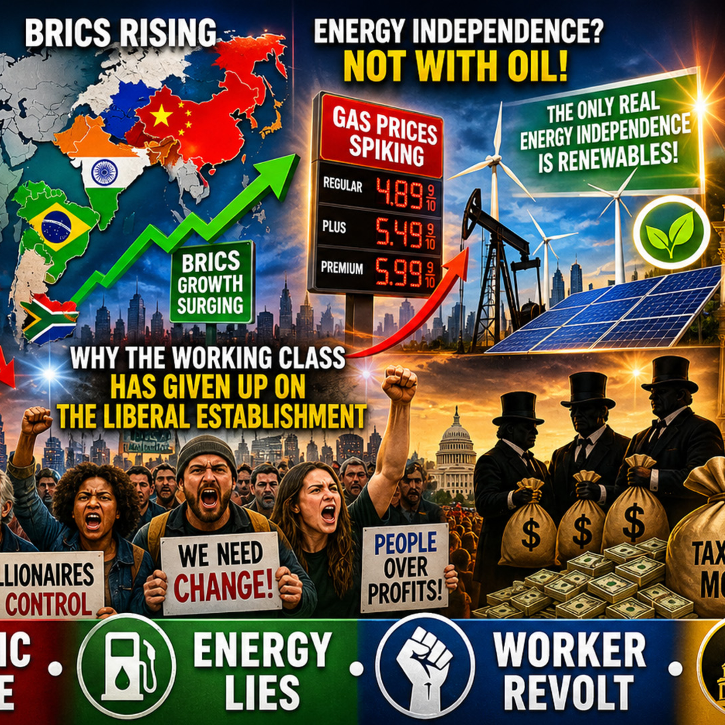 U.S. Economic Decline, Energy Myths, Working-Class Revolt & Trump’s Billion-Dollar Boondoggle