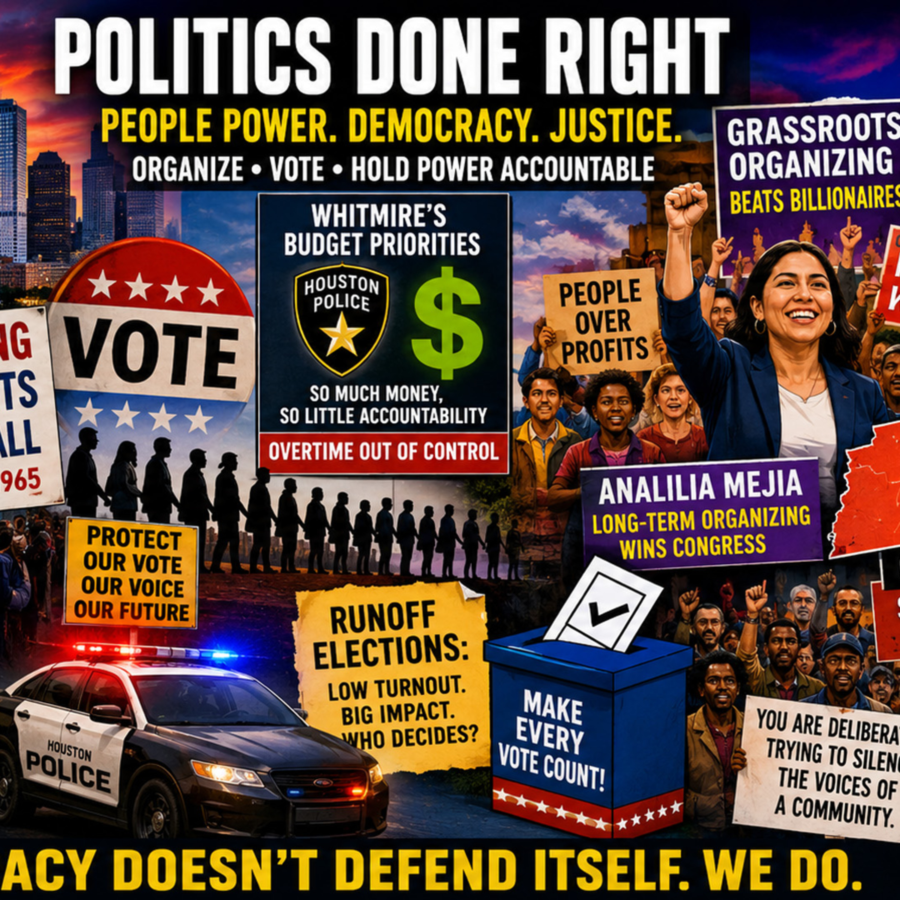 Houston Voting Rights Fight, Tennessee Gerrymandering & Grassroots Power Shake Democracy