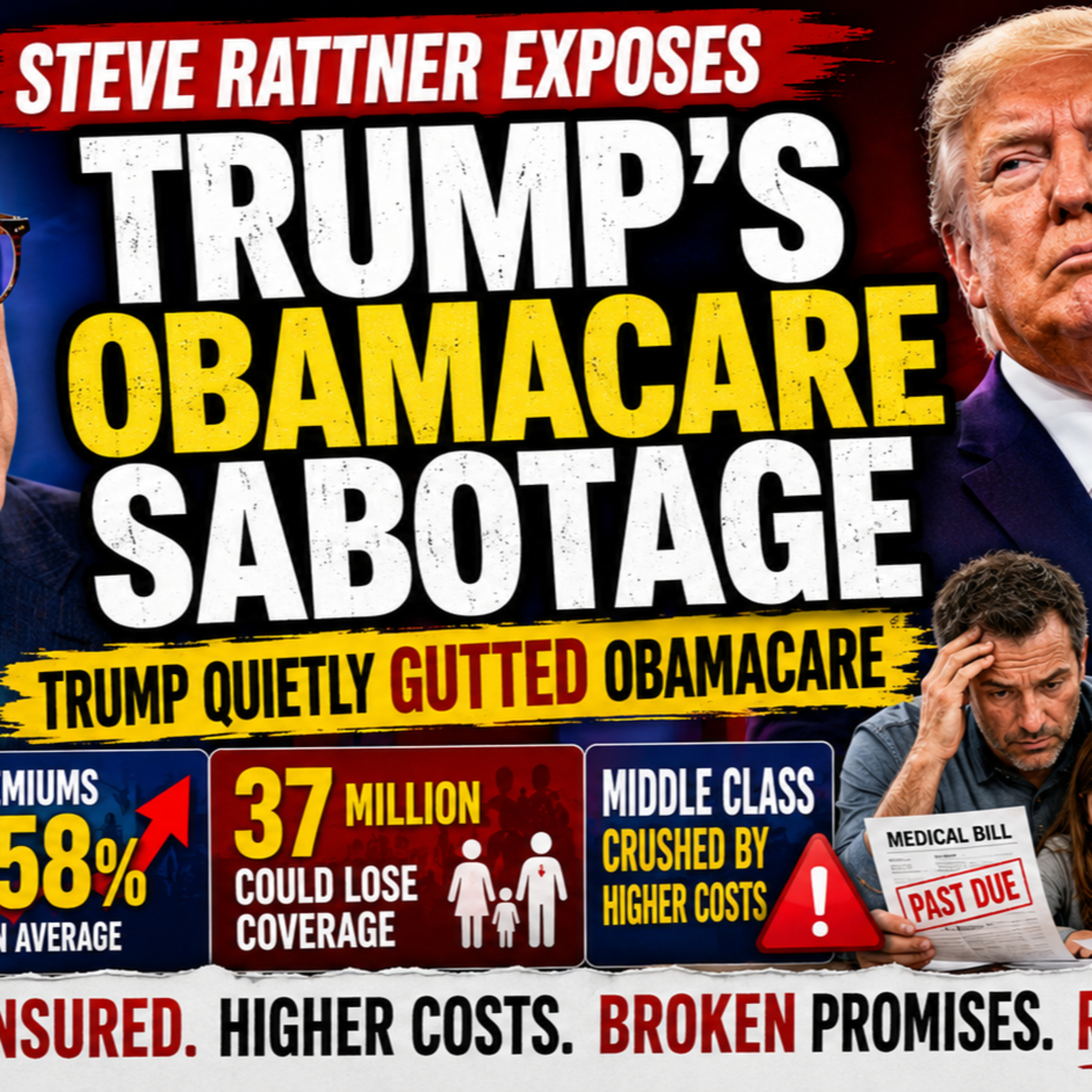 Steve Rattner Exposes How Trump Quietly Sabotaged Obamacare and Crushed Working Families