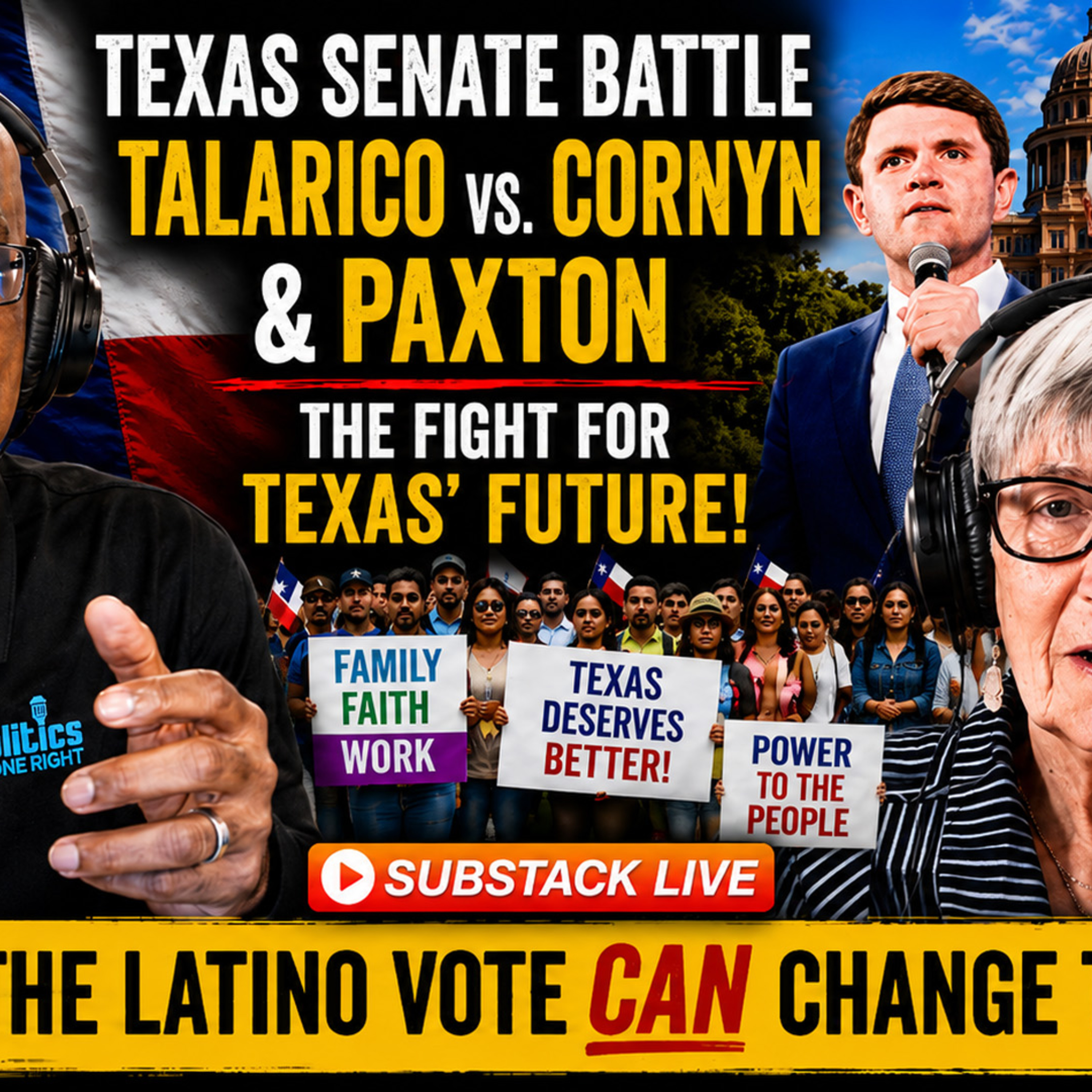 Texas Senate Race Shakes MAGA as Talarico Courts Latinos and Paxton Splits the GOP episode artwork