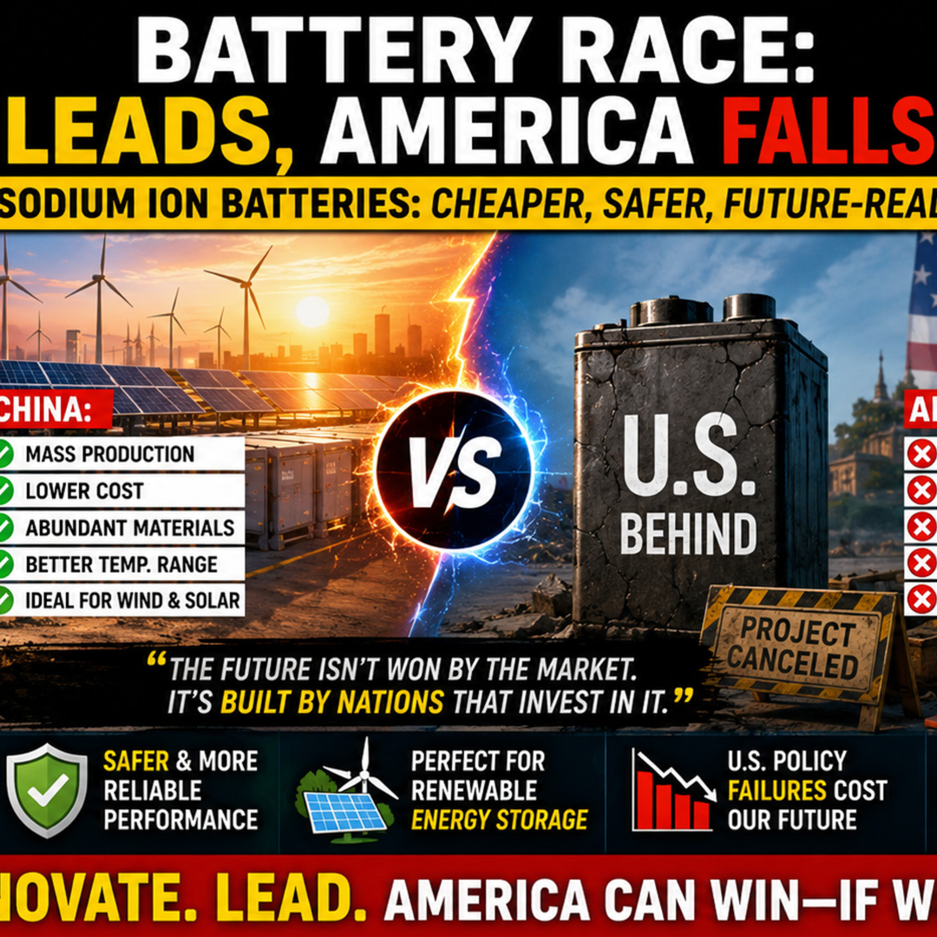 China Leads Sodium Ion Battery Race As Trump’s Green Energy War Leaves America Behind
