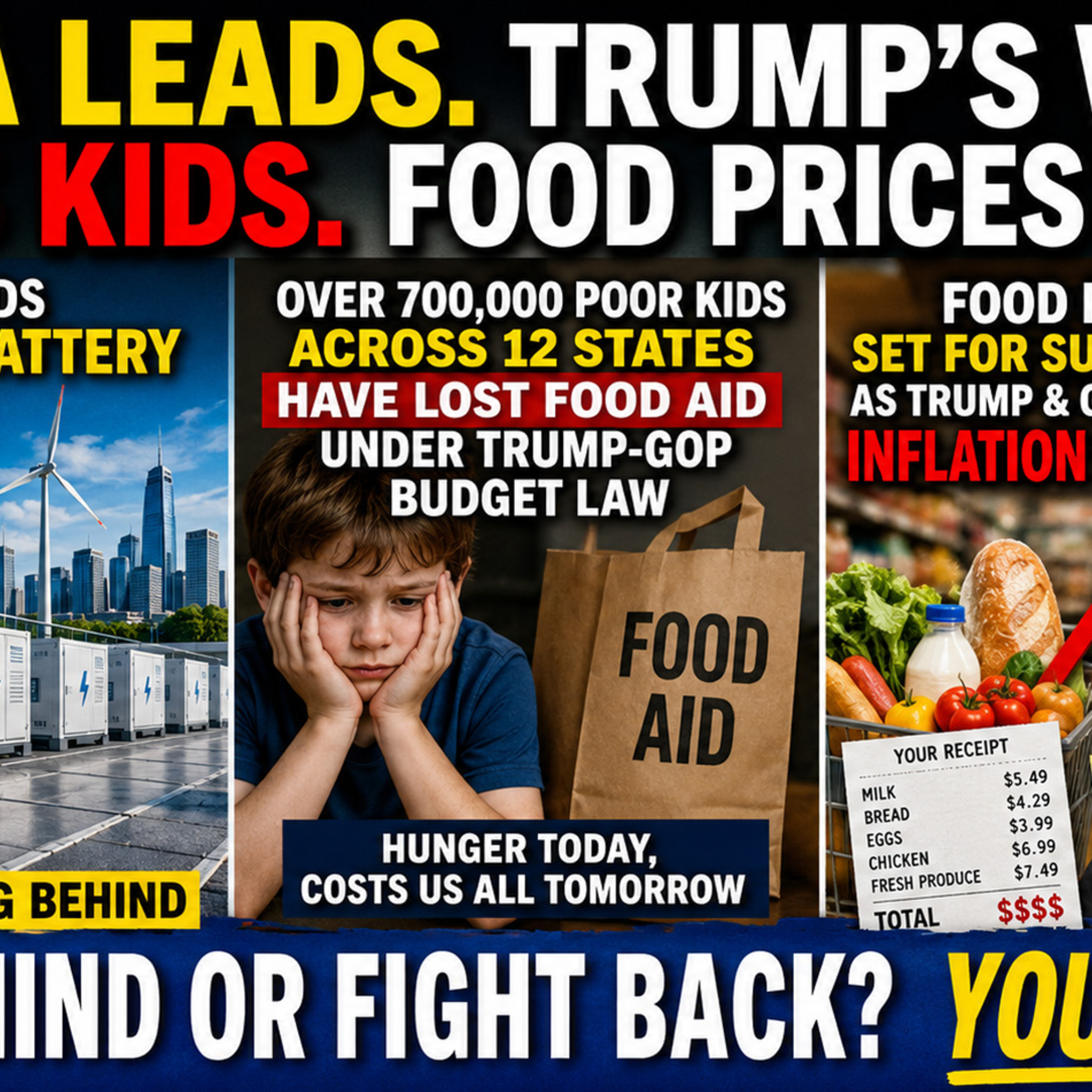China Builds the Future While Trump-GOP Cuts Food Aid and Raises Grocery Pain