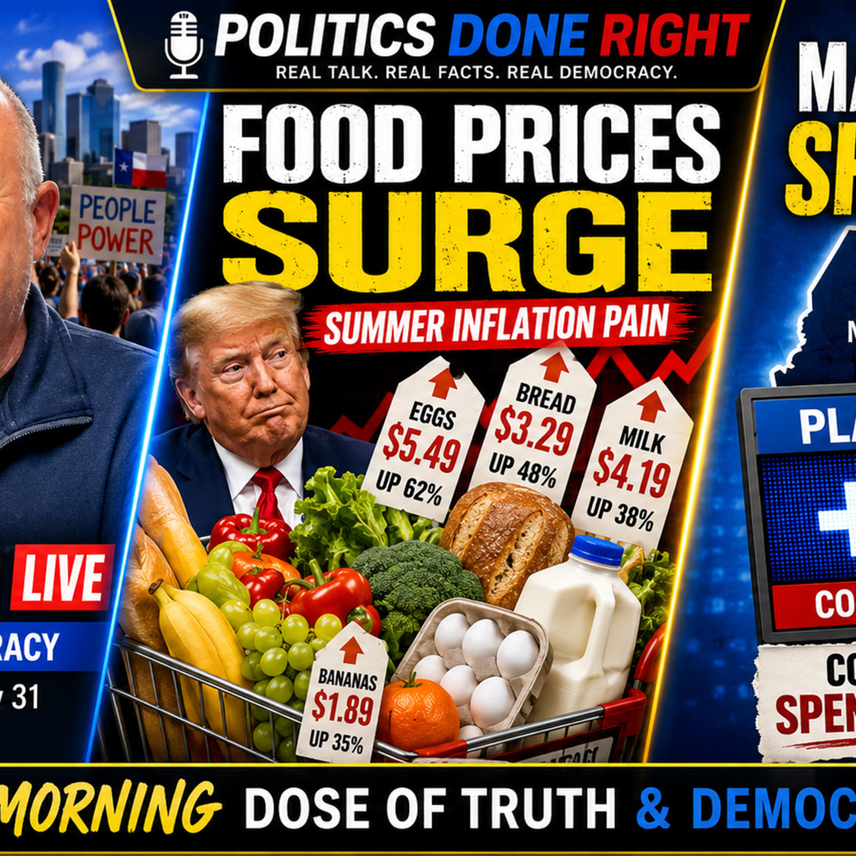 Neil Aquino, food-price surge, and Platner’s Maine lead expose a rigged political system