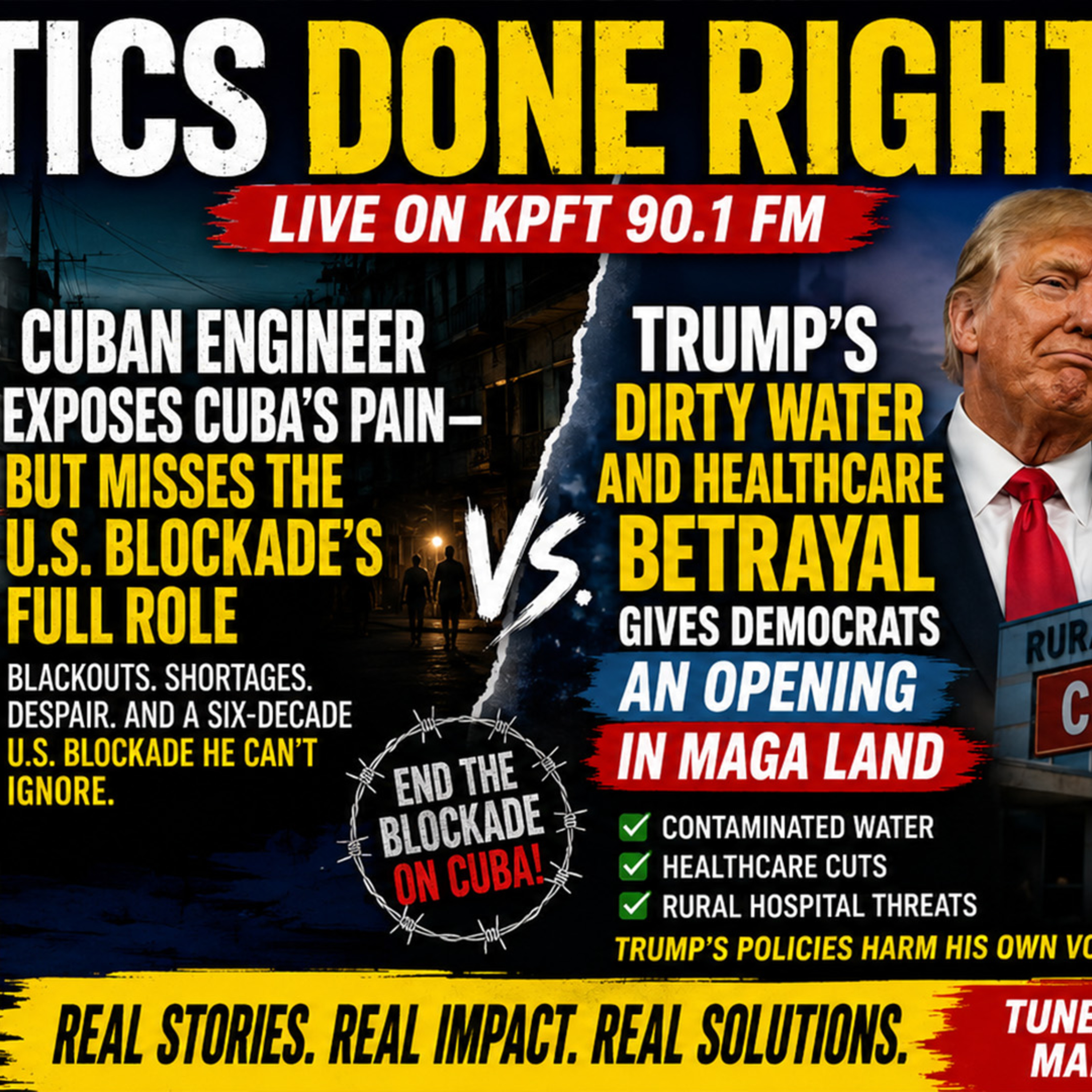 Cuba’s Pain, Trump’s Dirty Water, and the GOP Betrayal Democrats Must Expose