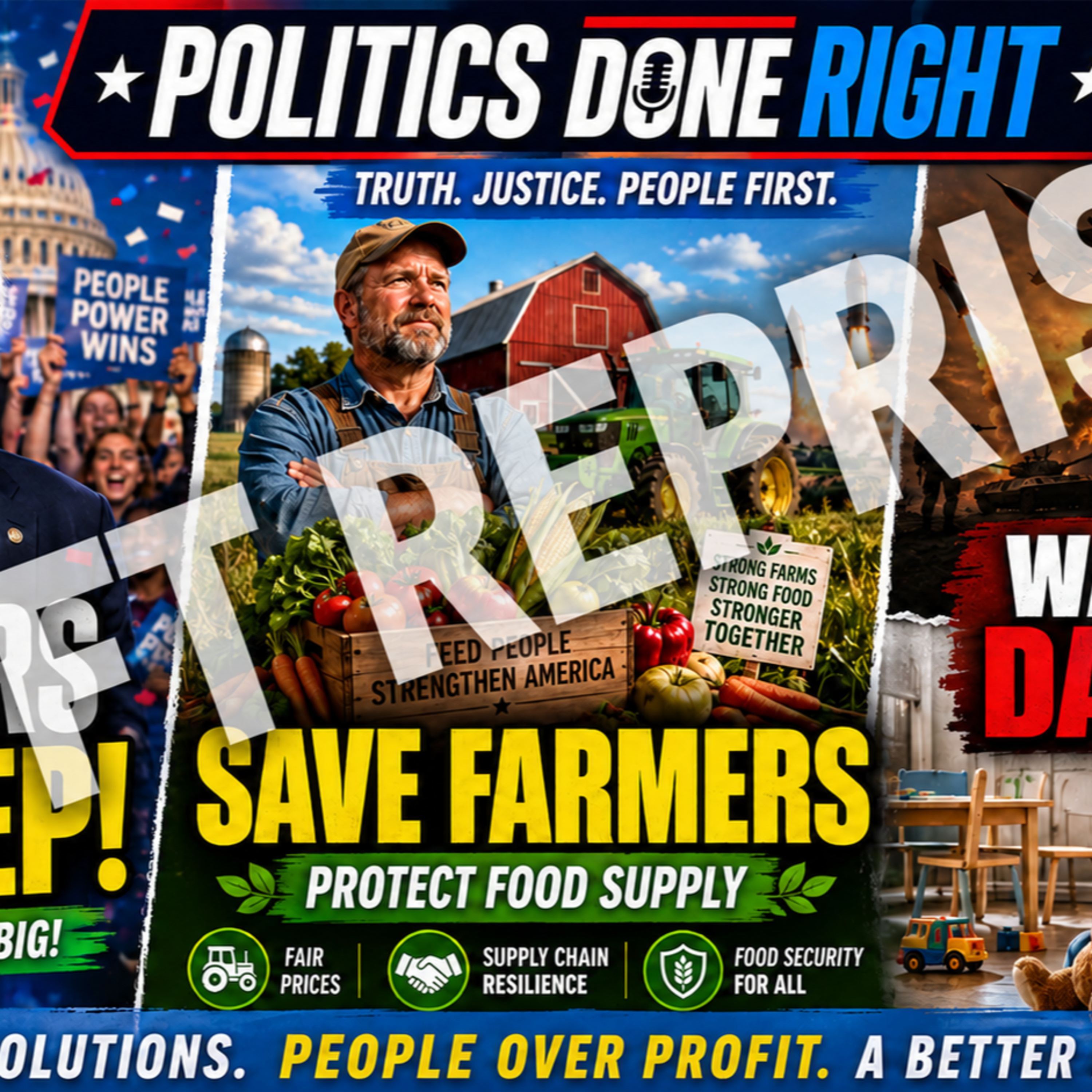 Sanders Sweep Signals Power, Farmers Need Fair Prices, and Trump Picks War Over Daycare (REPRISE)