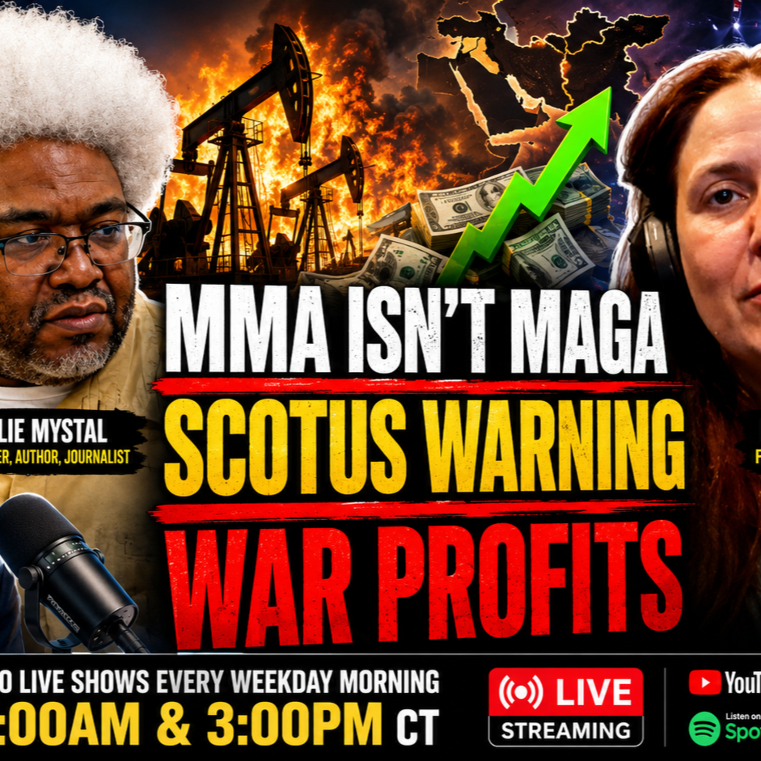 Laura Jedeed on UFC, Elie Mystal on SCOTUS, and Billionaires Cashing In on War