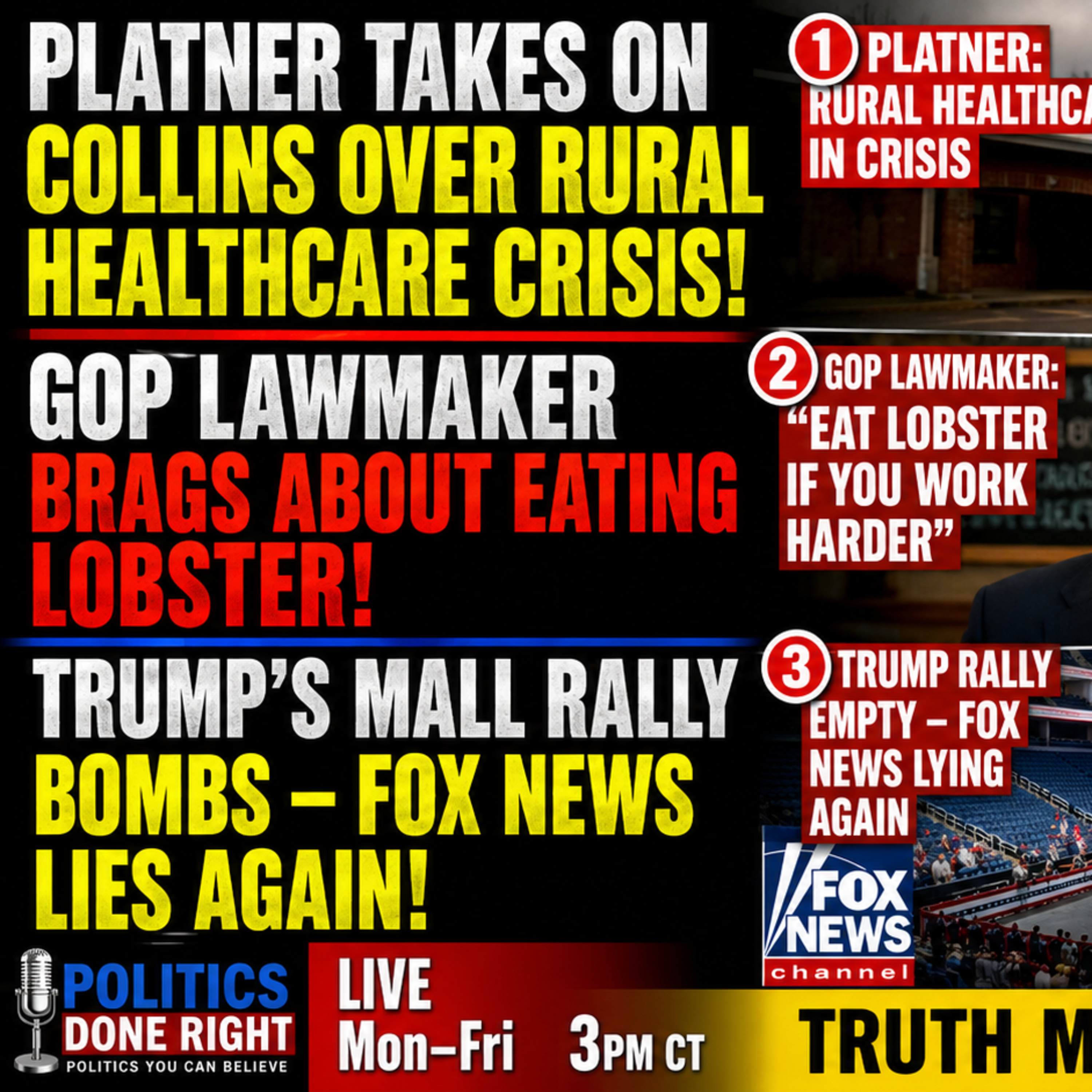 Platner Exposes Collins, Nehls Mocks Affordability, and Trump’s Empty Fair Shows GOP Failure episode artwork
