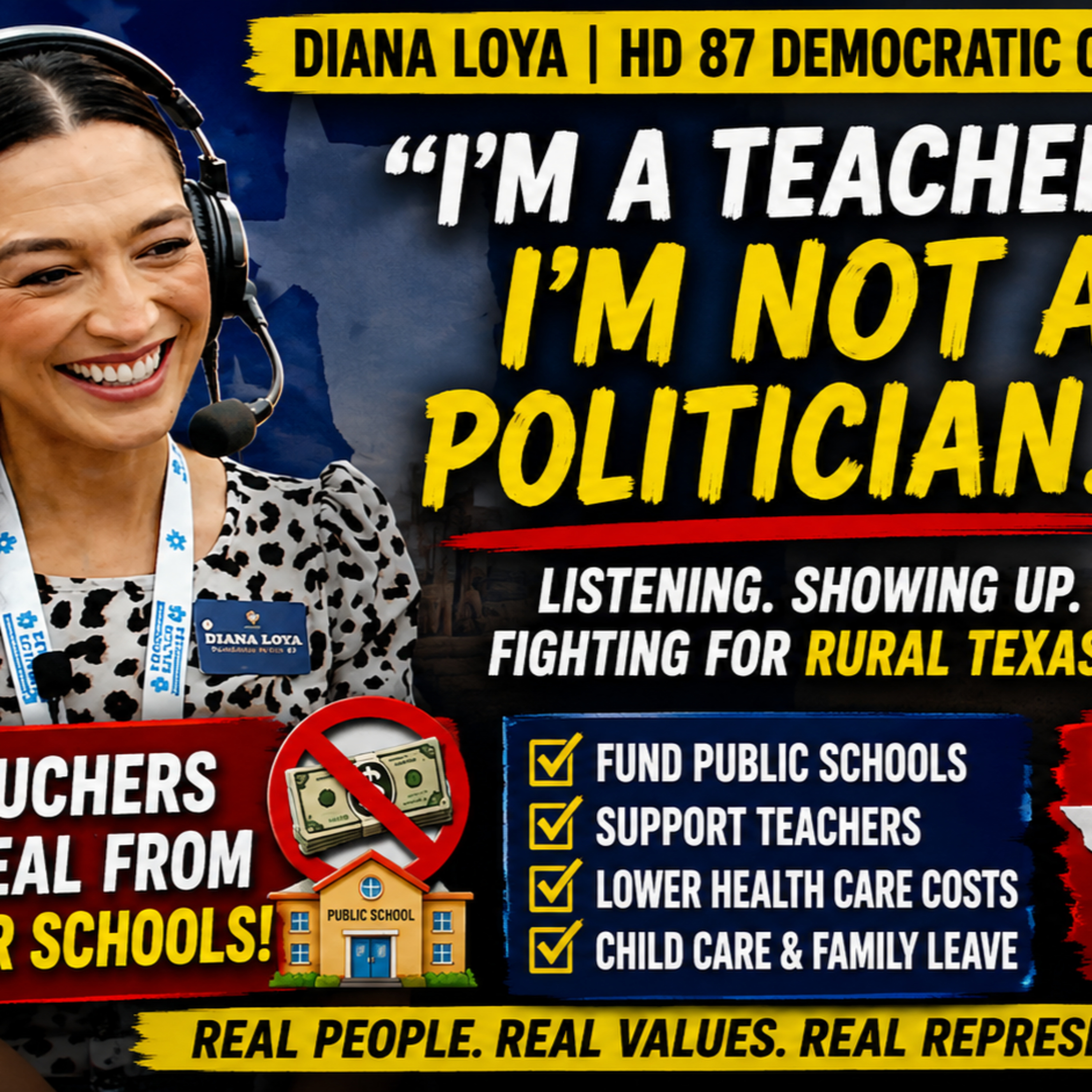 Texas Democrat Diana Loya Says Rural Voters Need Schools, Healthcare, And Respect
