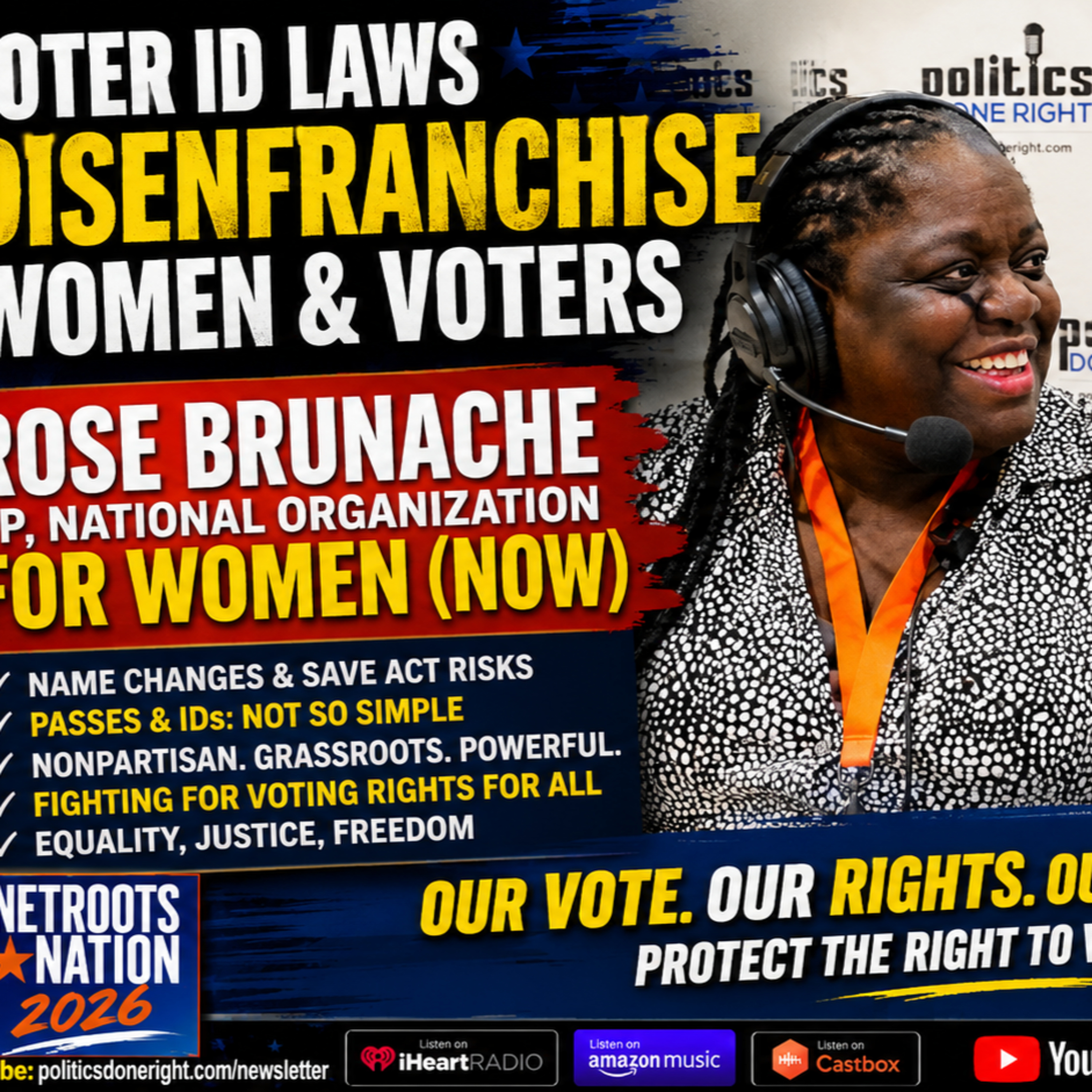 NOW VP Rose Brunache: Voting Rights, ERA, And Women’s Equality Are One Fight