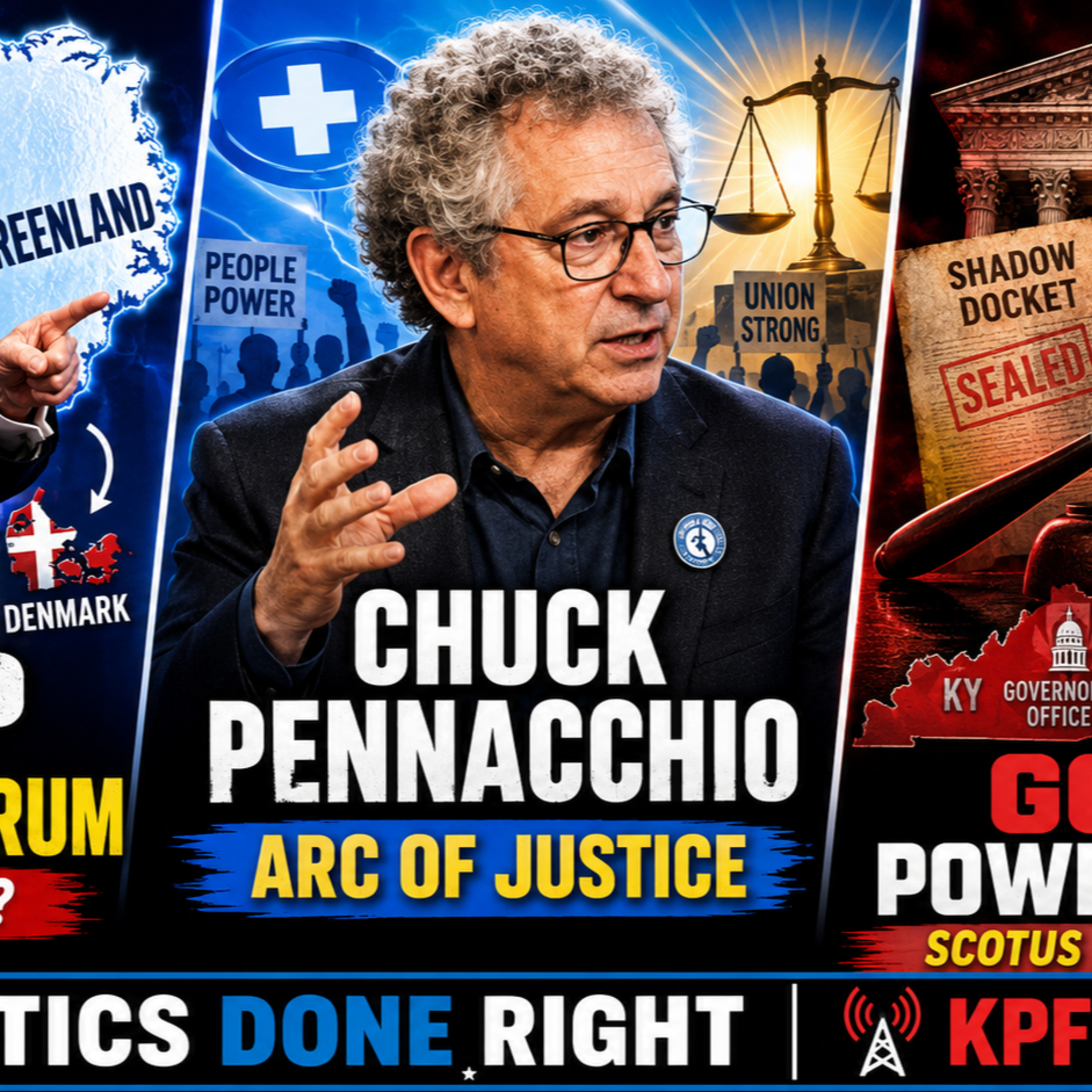 Trump’s Greenland NATO Tantrum, Chuck Pennacchio’s Justice Arc, GOP Court Power Grabs
