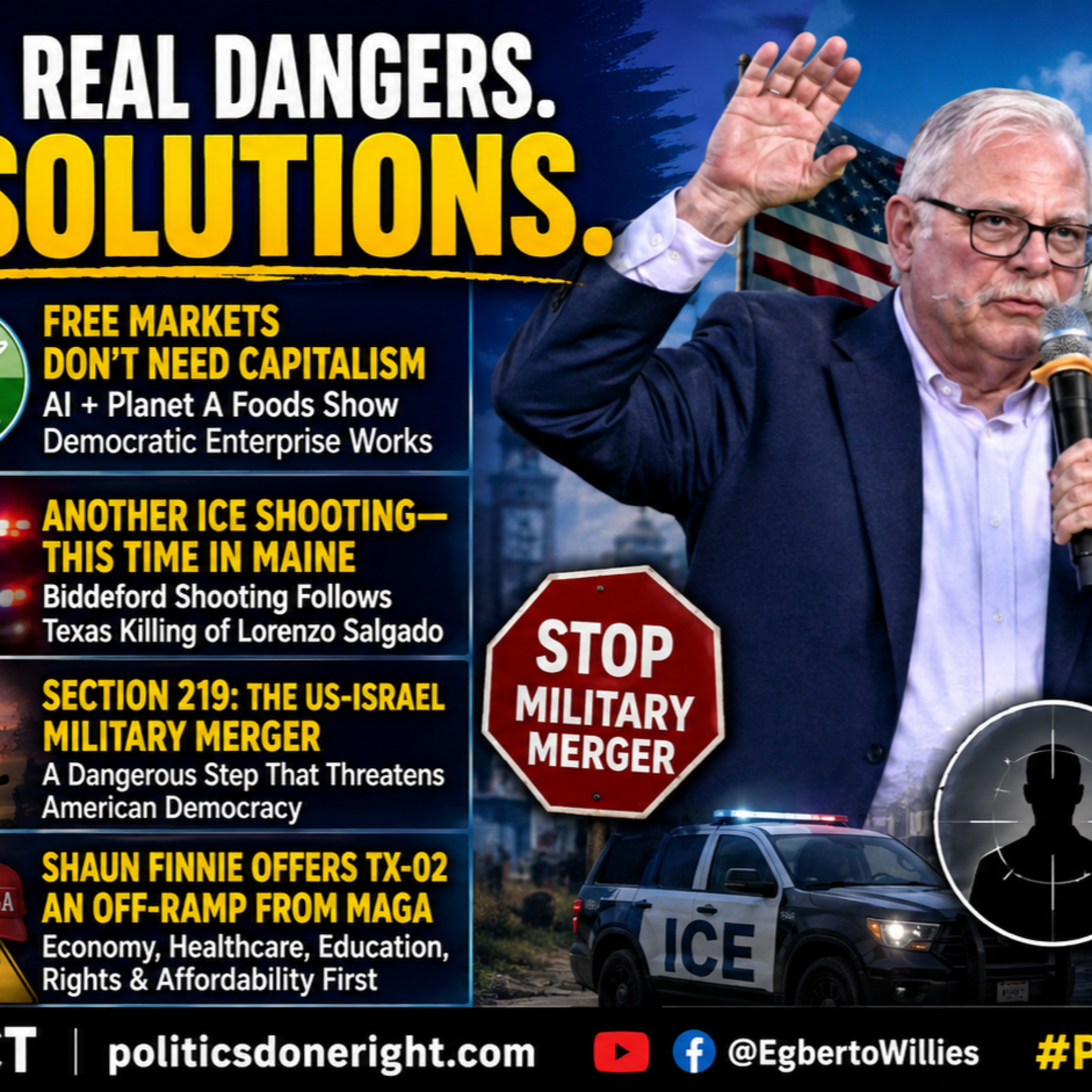 AI Challenges Capitalism, ICE Kills Again, Section 219 Looms, and Finnie Takes On MAGA