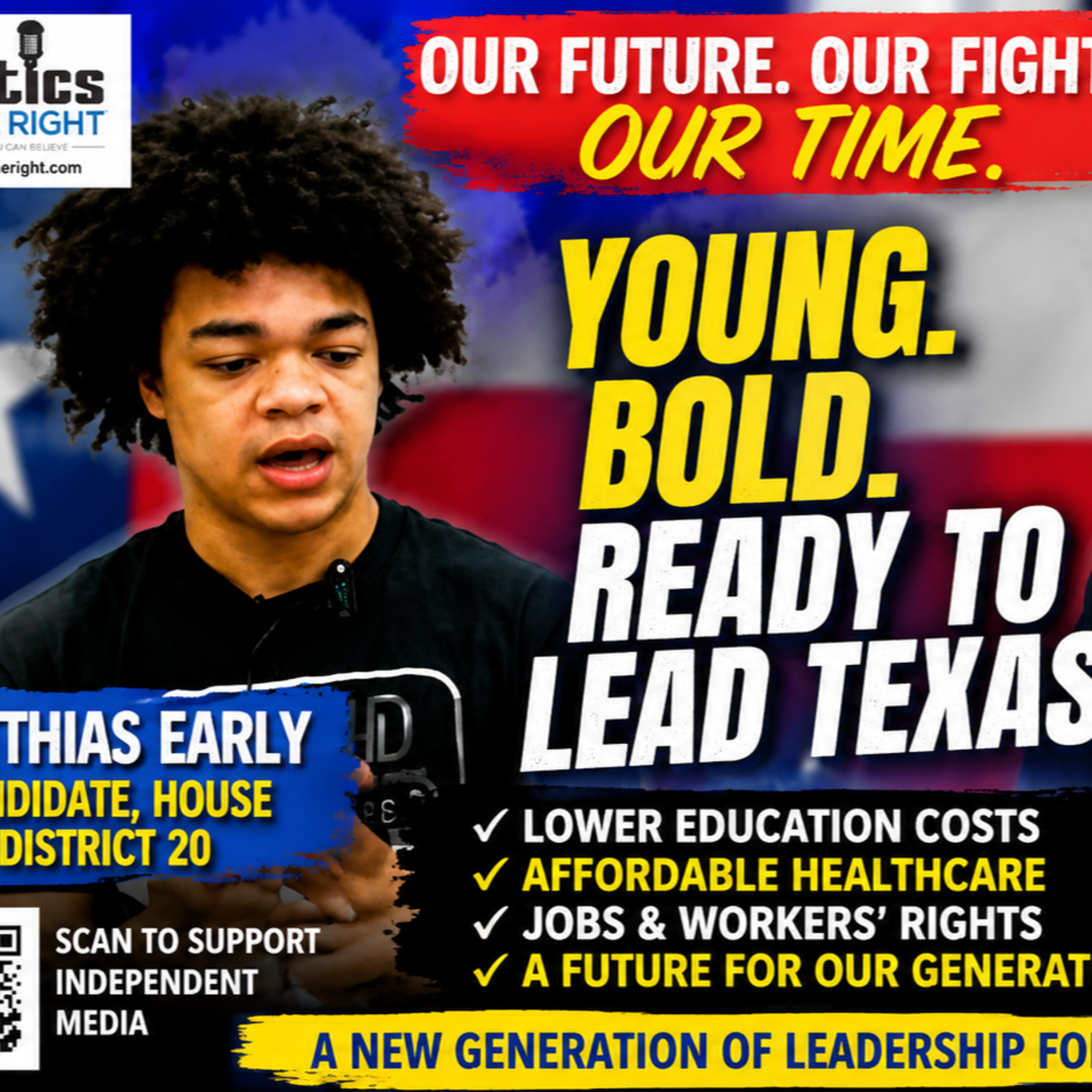 Gen Z Candidate Matthias Early Challenges the Old Guard in Texas House District 20
