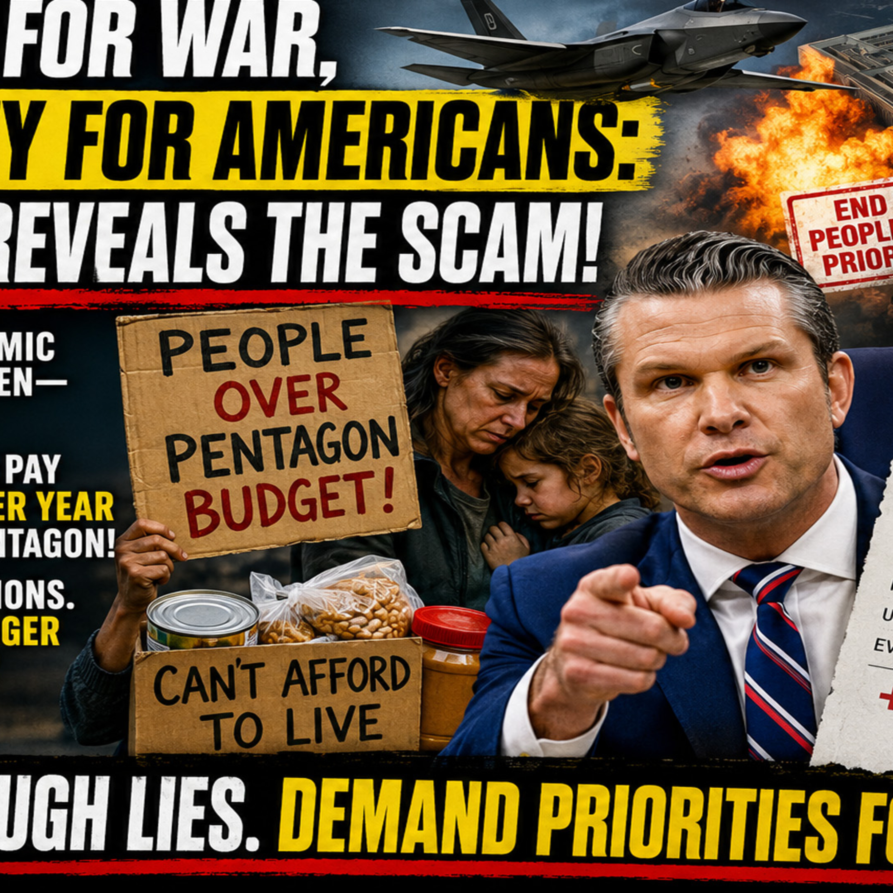 Hegseth’s $5,000 Pentagon Tax Exposes Trump’s Economic Lies and Washington’s War Scam