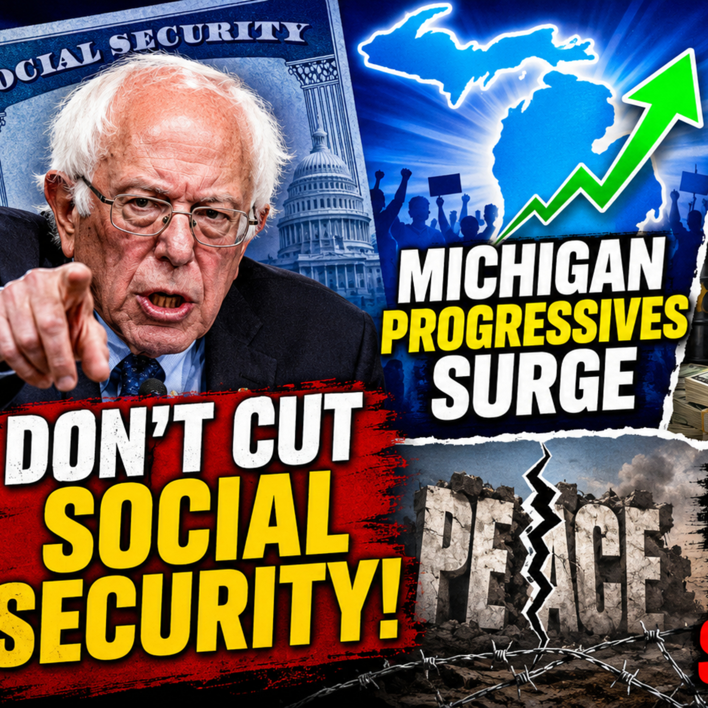 Sanders Defends Social Security as Michigan Progressives Surge, Big Oil Profits, Gaza Deal Falters