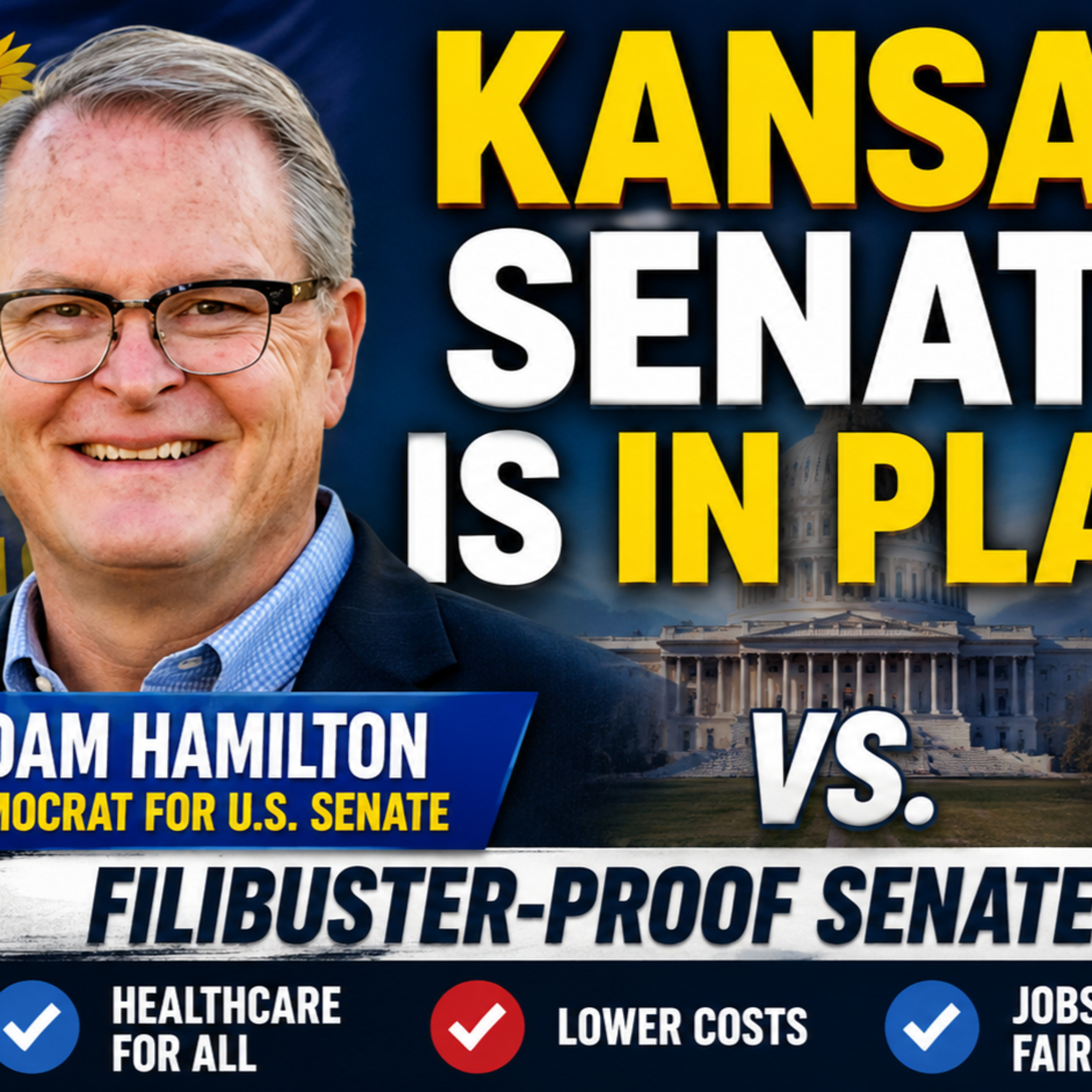 Kansas Senator Is in Play: Adam Hamilton Can End a Century of Republican Control episode artwork