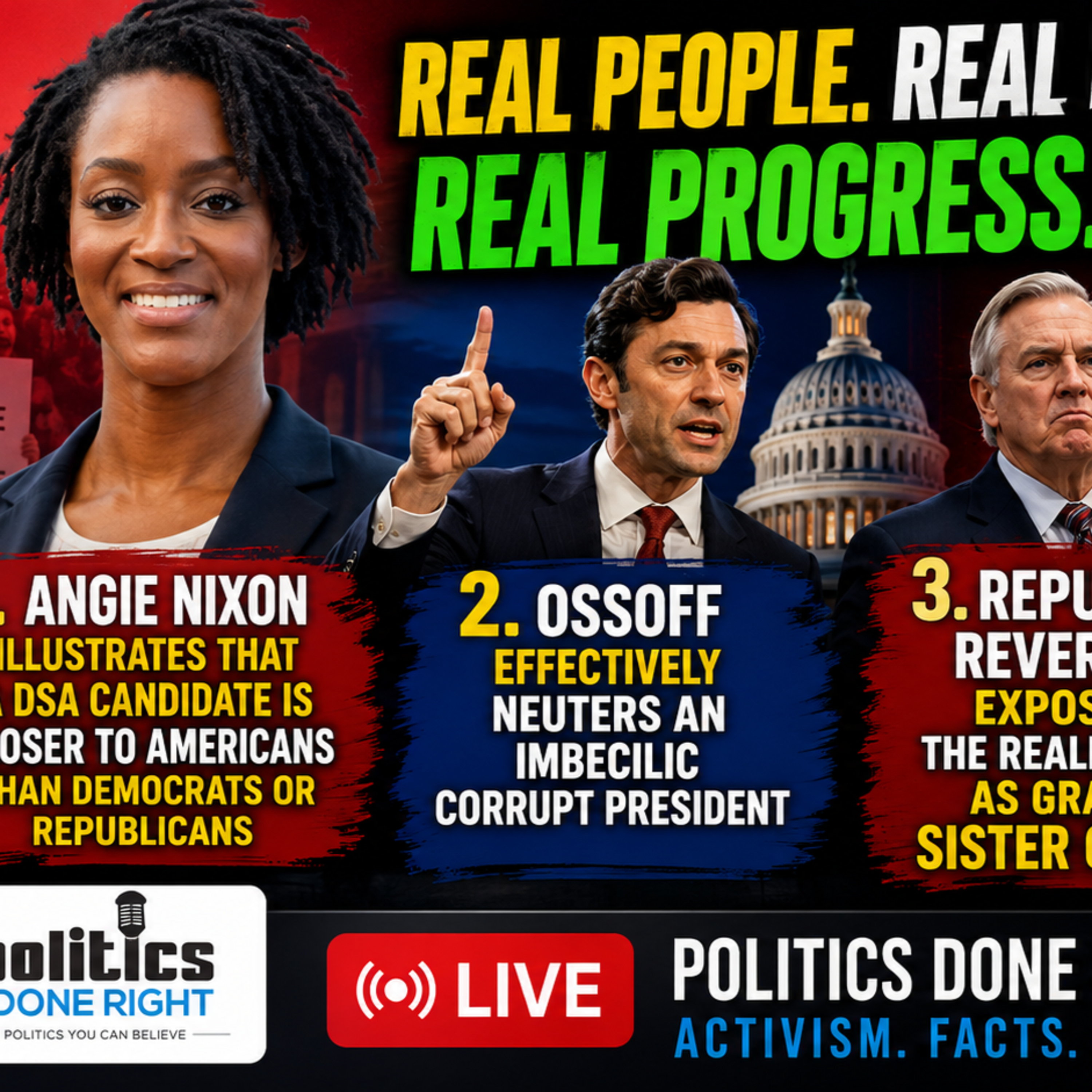 Angie Nixon’s DSA Upset, Ossoff Neuters Trump, Graham Craters, Democrats Repair GOP Economies episode artwork