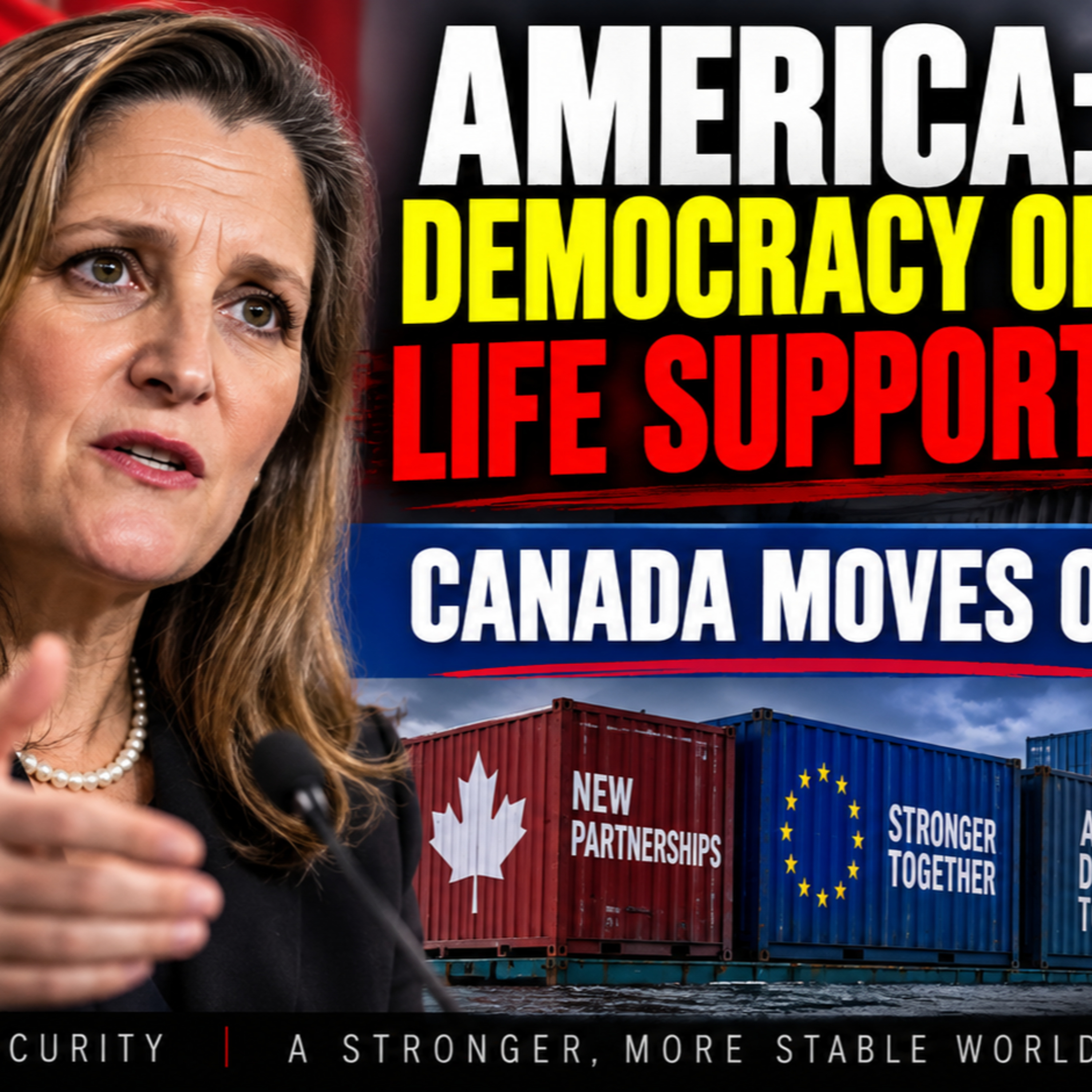Chrystia Freeland Warns America: Democracy Is on Life Support as Canada Moves On