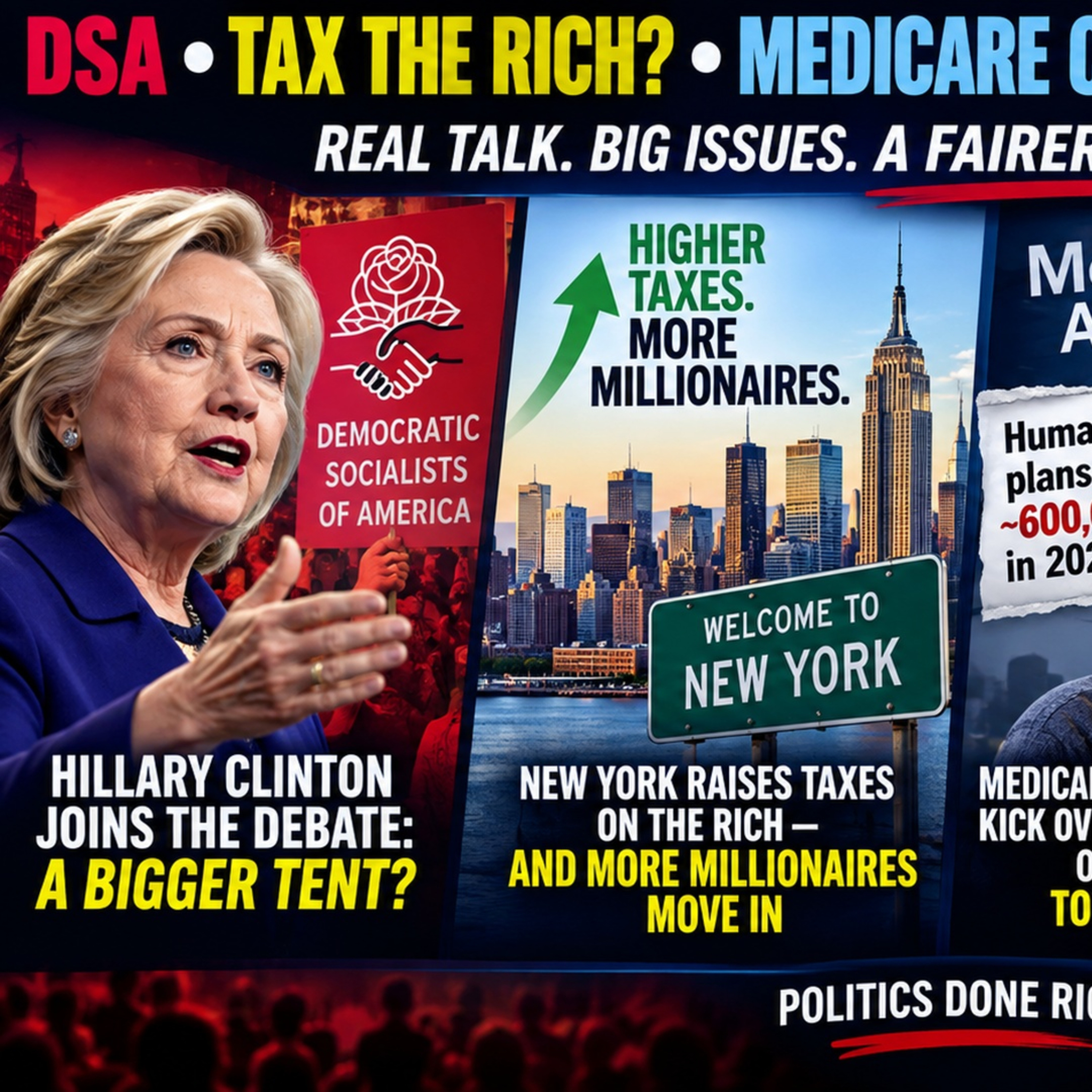 Hillary on DSA, Taxing the Rich, Medicare Advantage Cuts & the Fight for Medicare for All