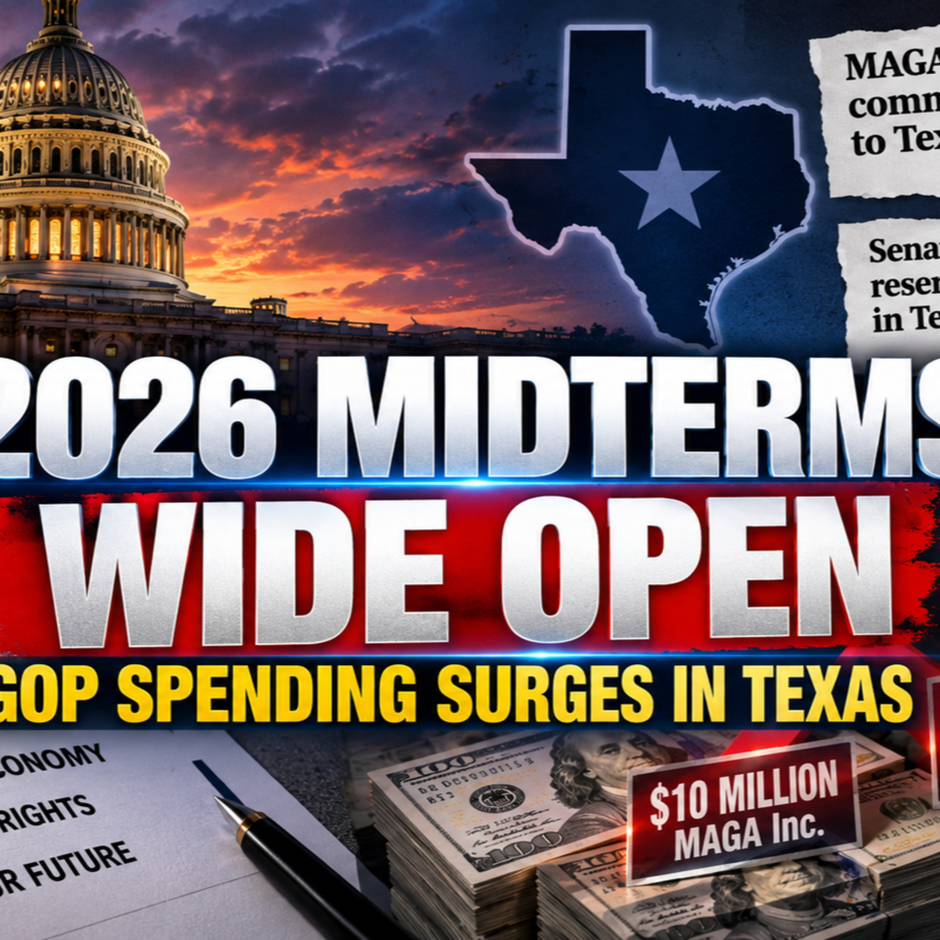 GOP Midterm Anxiety Grows as Texas Senate Race Forces Massive New Spending