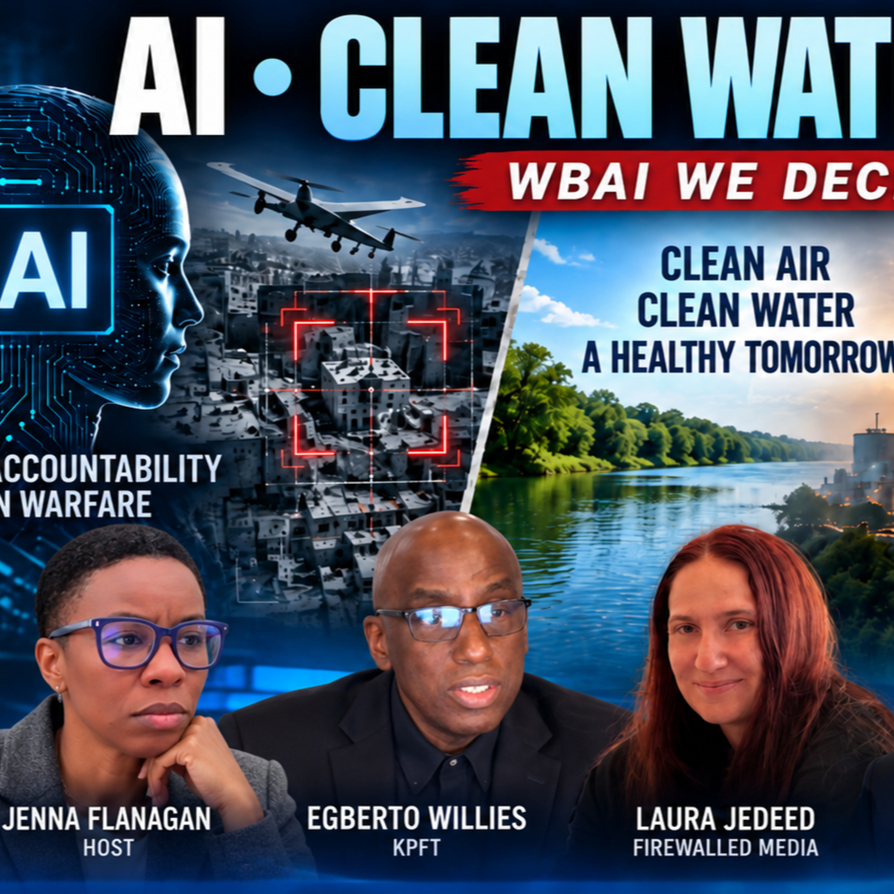 Jenna Flanagan WBAI Panel- AI, Gaza, EPA Rollbacks and Trump’s $5,000 Promise- What the Facts Show