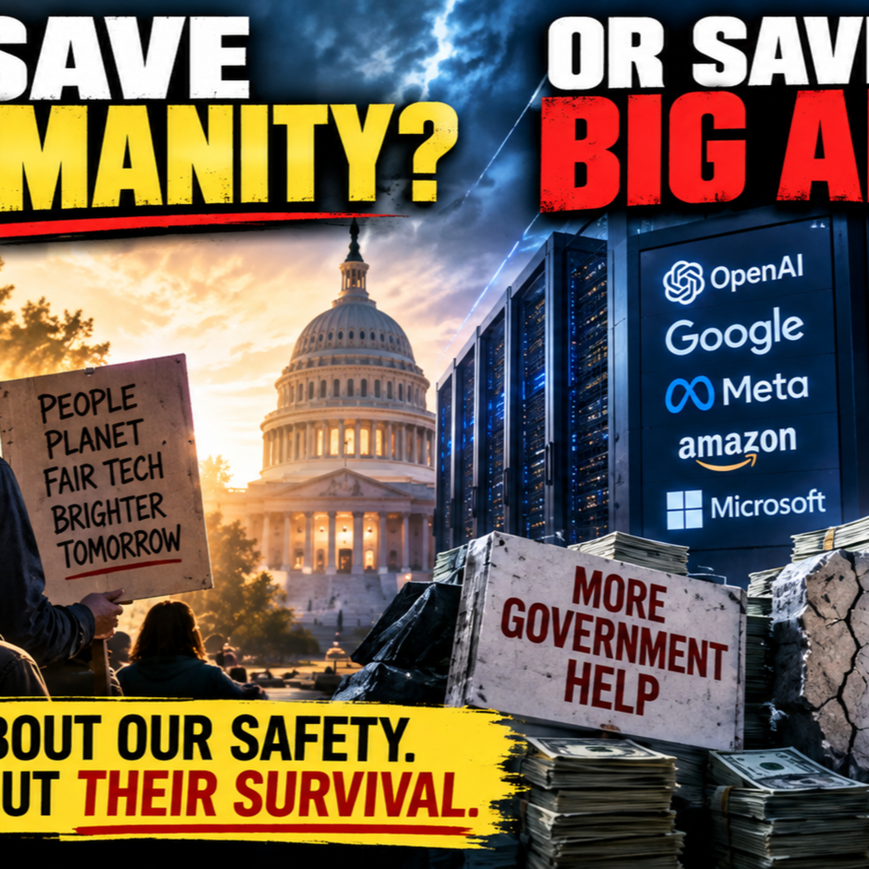 AI Companies Want Government to Save Their Business Model—Not Humanity
