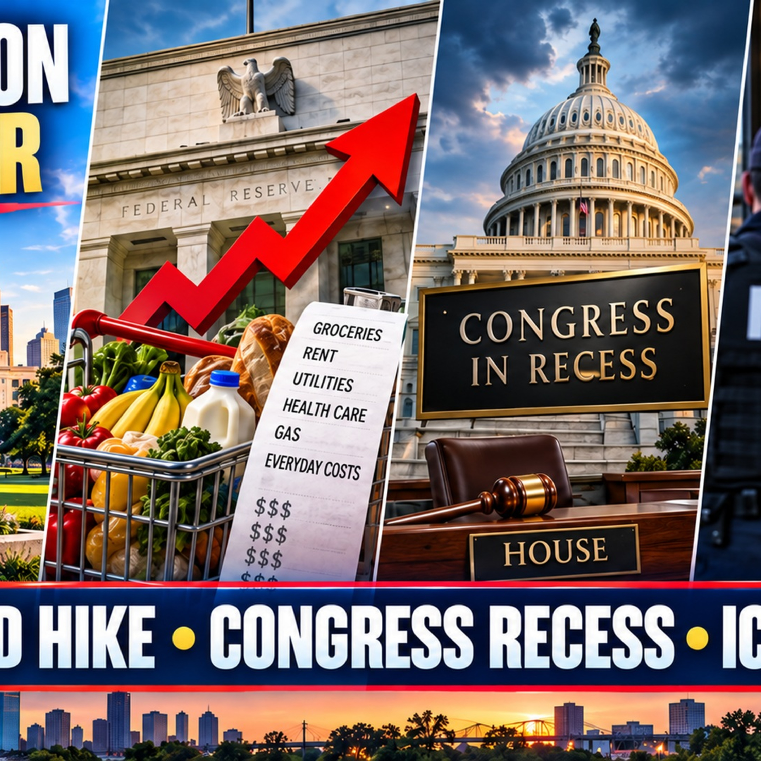 LIVE! Houston Governance, Fed Rate Hike, Hegseth Impeachment and ICE Affordability Report