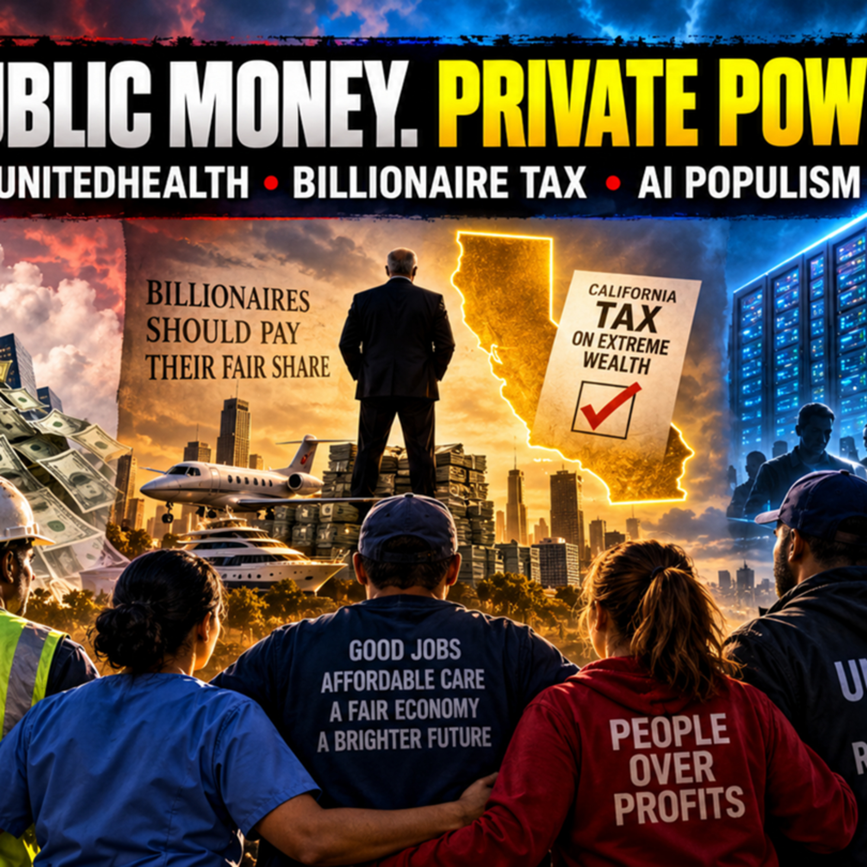 UnitedHealth, California’s Billionaire Tax and AI: Democracy Takes On America’s Corporate Oligarchy
