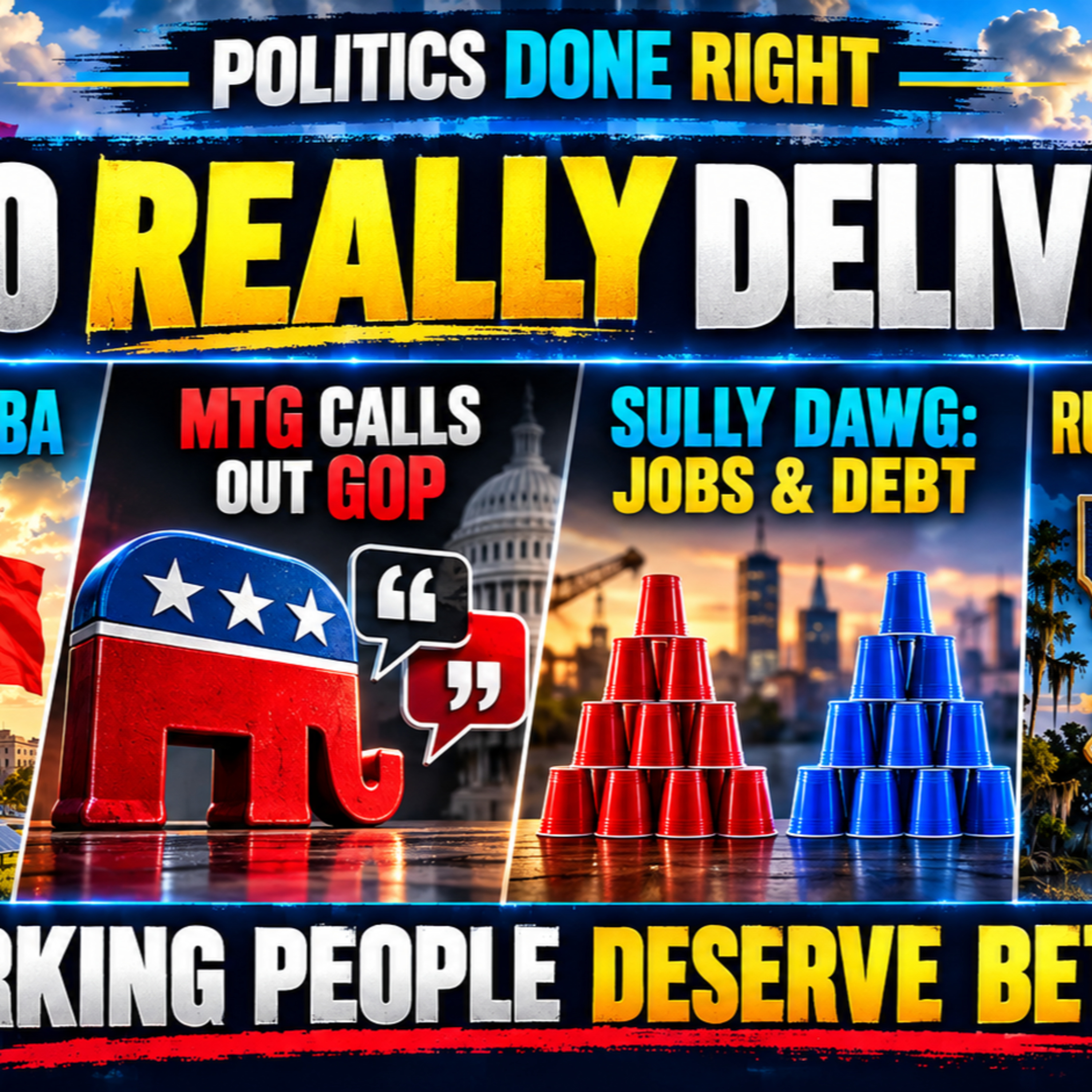 LIVE! China Aids Cuba, U.S. Alienates, MTG Hits GOP, Sully Dawg Economy, Rubia Garcia Stands for Workers