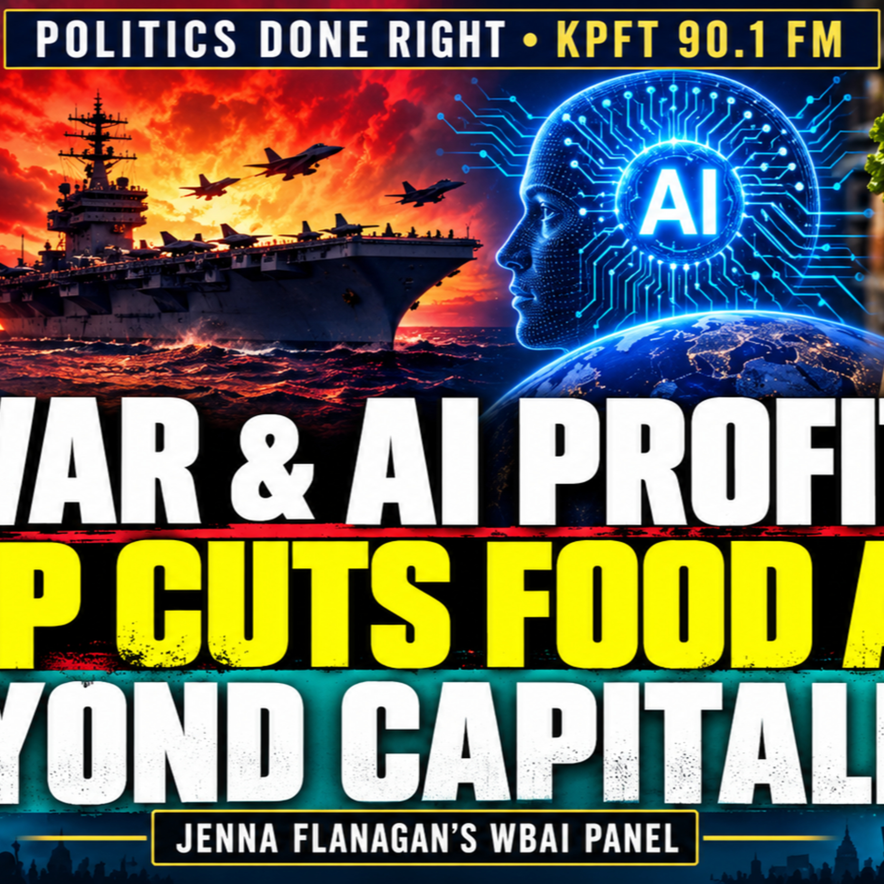 Trump’s Iran War, AI Profits, GOP SNAP Cuts: WBAI Panel and the Fight for a Post-Capitalist World