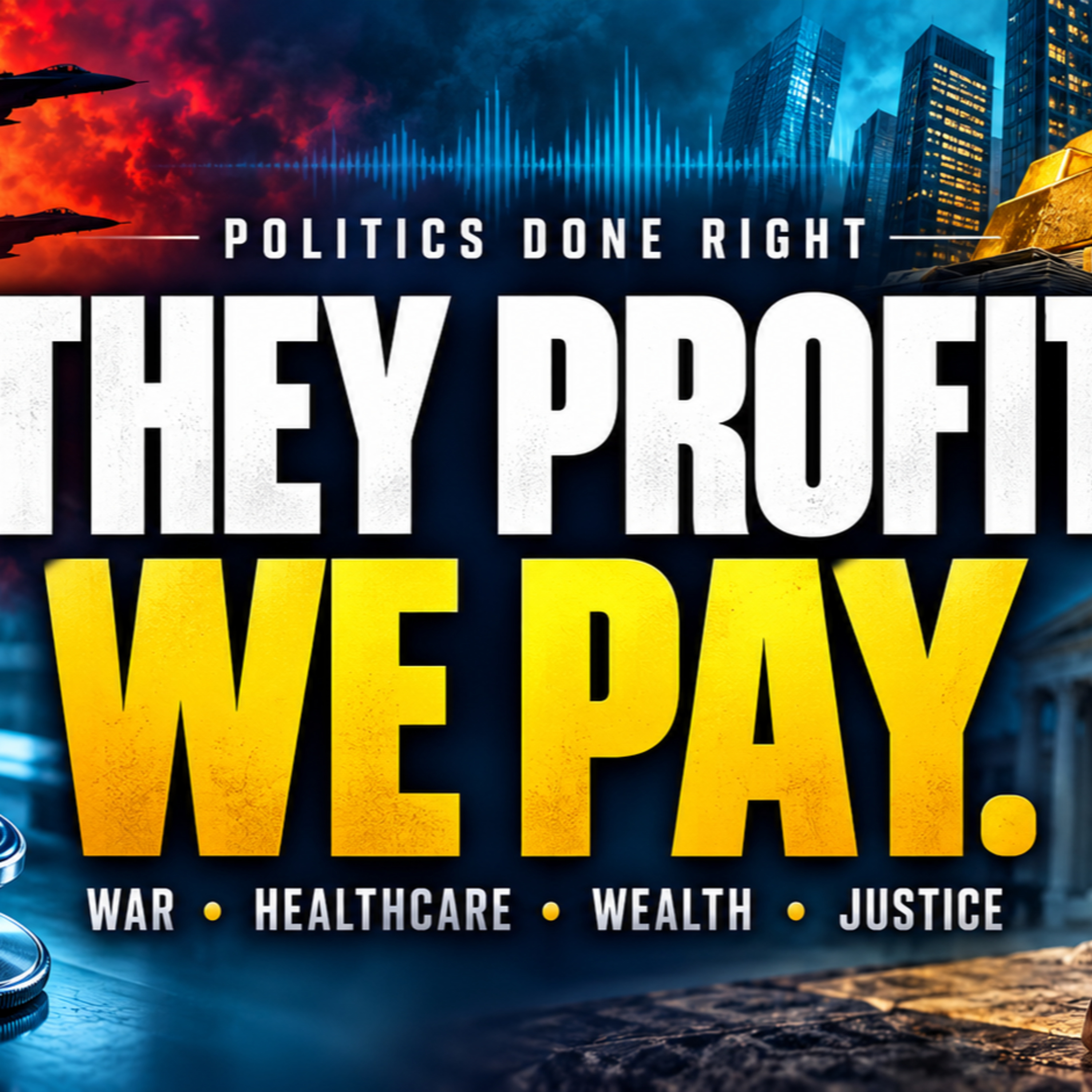 Trump’s Iran War; Caller Myths; Newsom’s Tax Stand; GOP Bail; Capitalism; Rahm vs. Medicare for All episode artwork