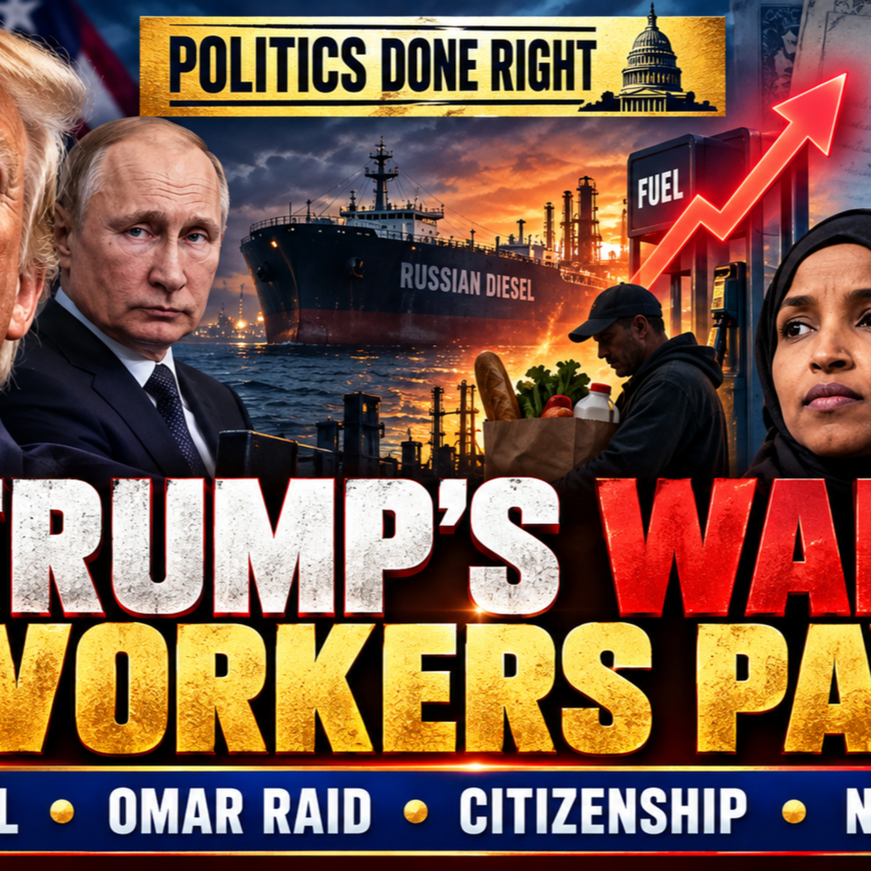 Trump’s Capitalism, Putin Betrayal, WBAI: Omar Raid, Citizenship, Netanyahu Claims & War Inflation episode artwork