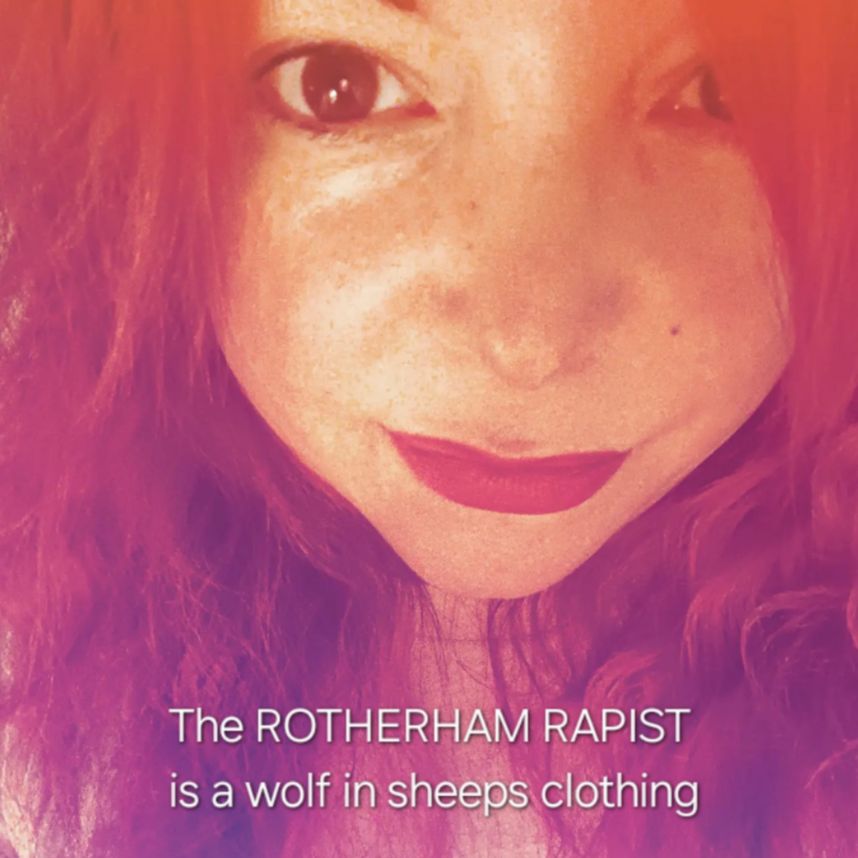 The ROTHERHAM RAPIST 
is a wolf in sheeps clothing episode artwork