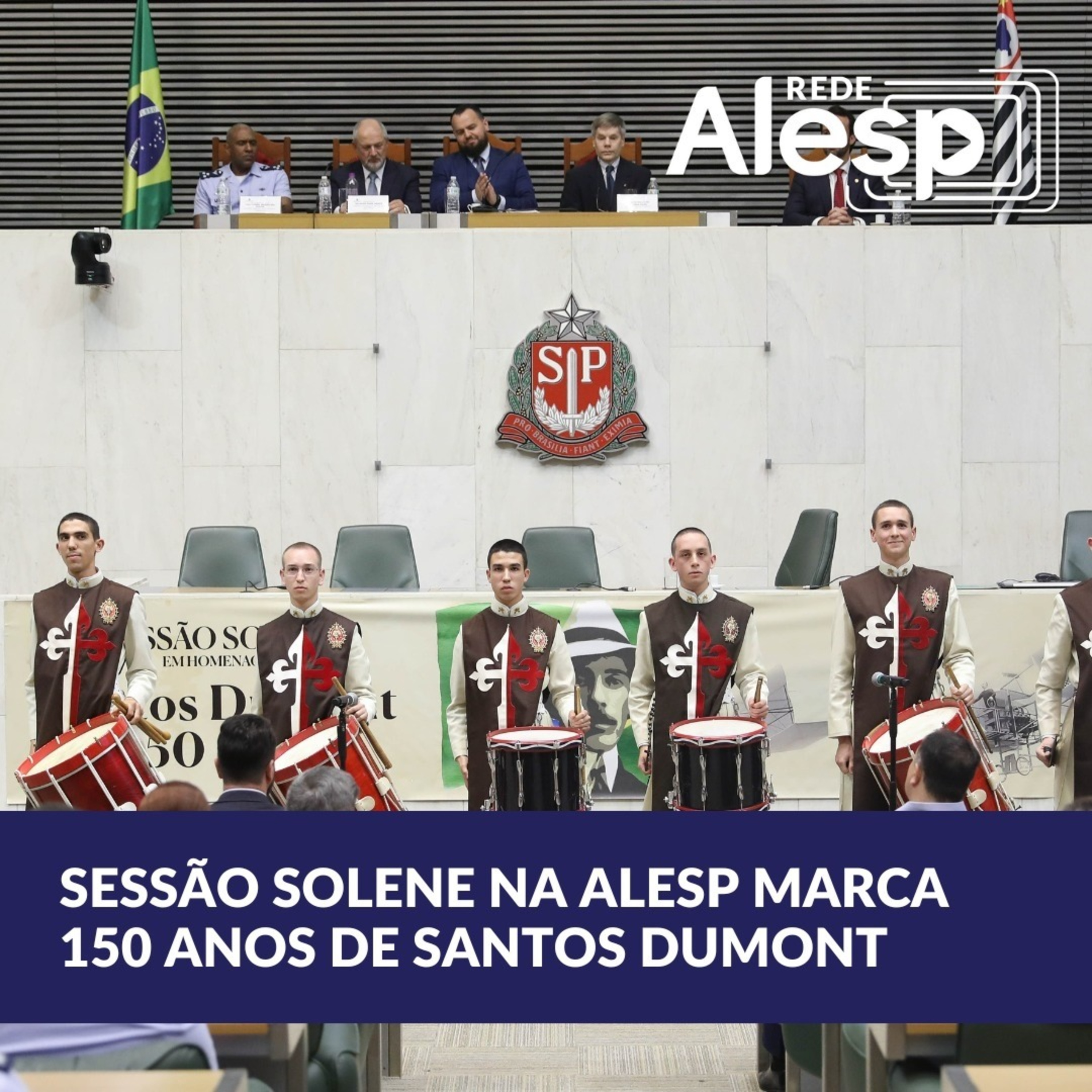 Com presença de familiar de Santos Dumont, Alesp realiza homenagem aos 150 anos do pai da aviação episode artwork