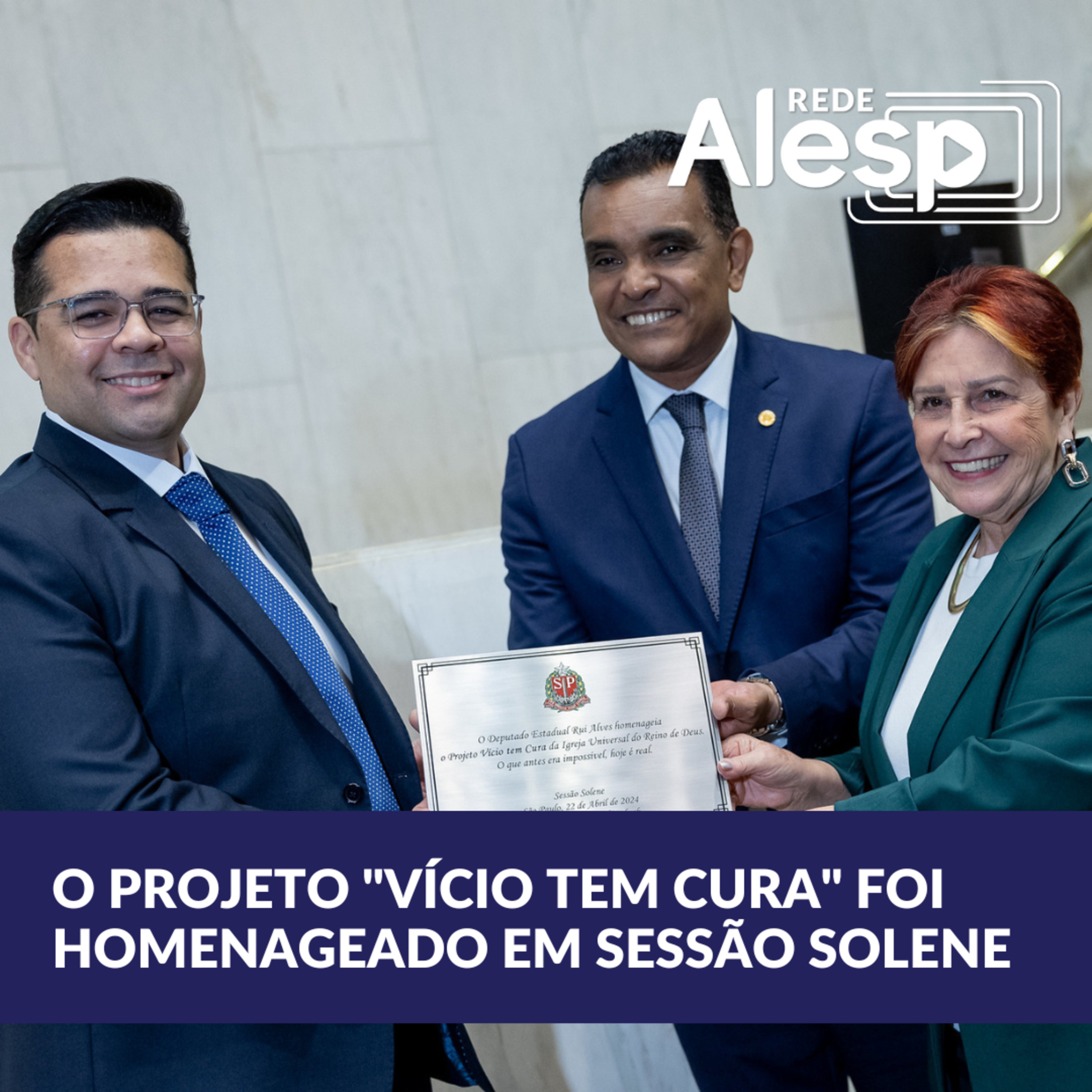 O projeto "Vício tem Cura" foi homenageado em Sessão Solene episode artwork